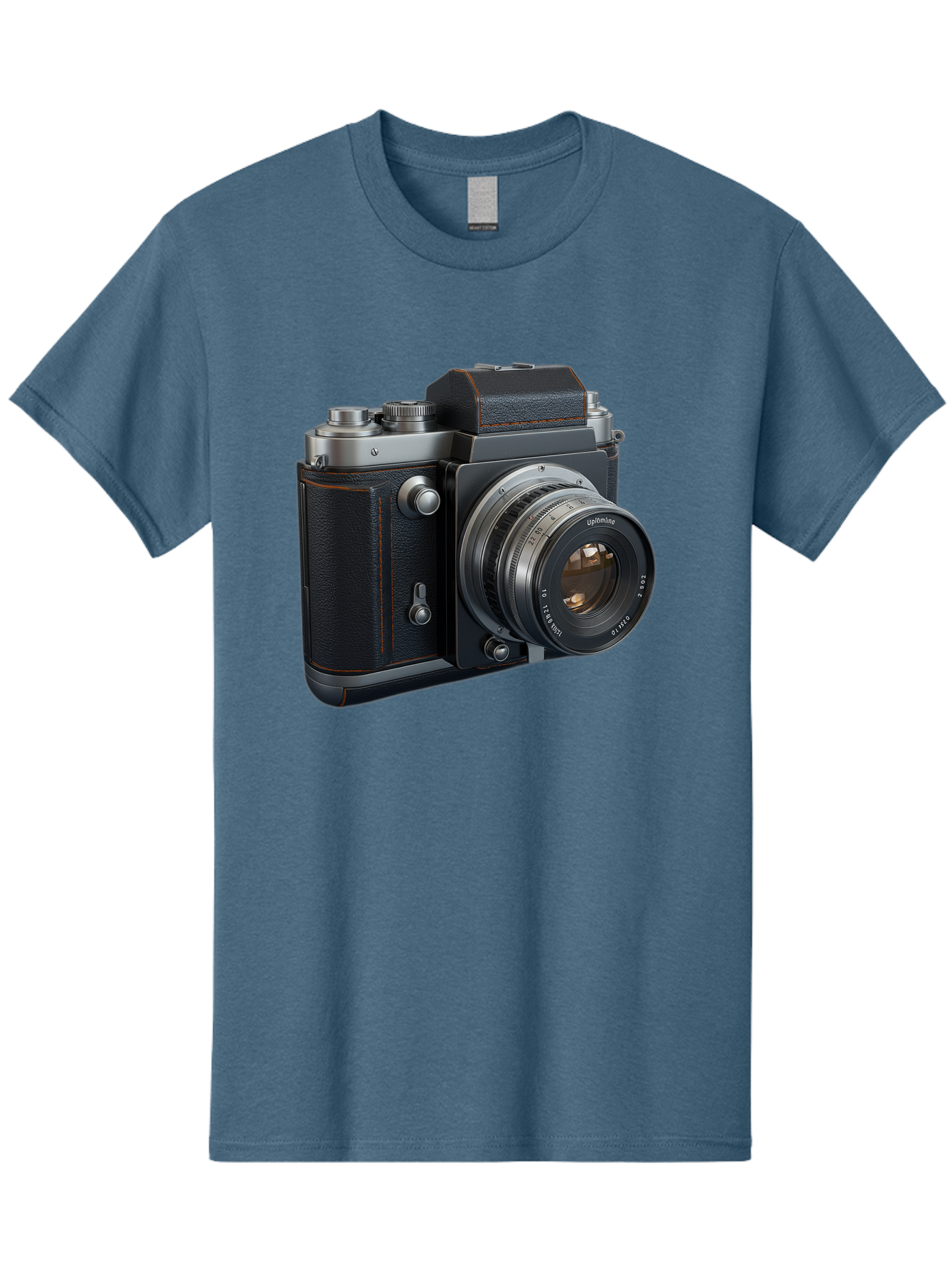 Leica-M6 Men'S Graphic Tee, 100% Cotton, Comfortable Casual Summer Wear, Machine Washable, Vintage Camera, Black Leather, Silver Accents, High-End Photography Equipment, Classic Design, Film Camera, Leica M6, Photography Gear, Retro Style Bae485