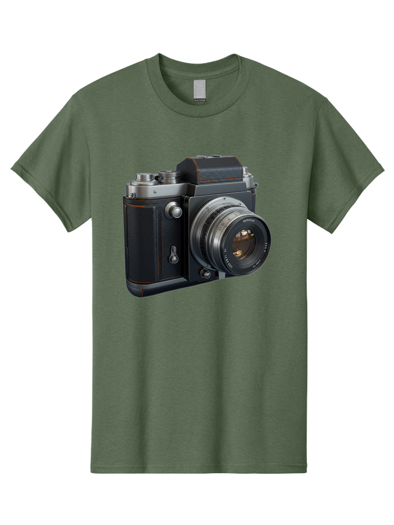 Leica-M6 Men'S Graphic Tee, 100% Cotton, Comfortable Casual Summer Wear, Machine Washable, Vintage Camera, Black Leather, Silver Accents, High-End Photography Equipment, Classic Design, Film Camera, Leica M6, Photography Gear, Retro Style Bae485