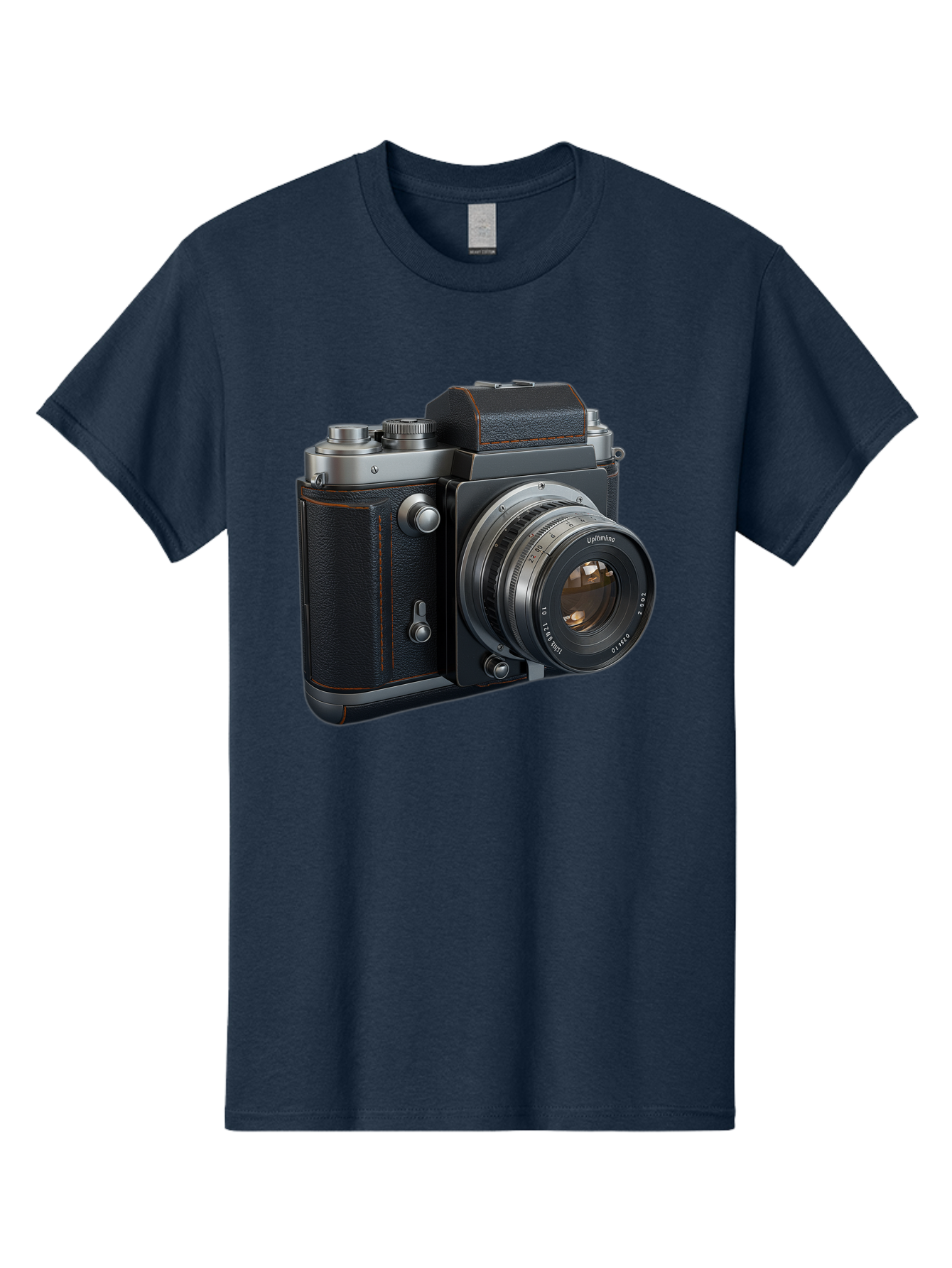 Leica-M6 Men'S Graphic Tee, 100% Cotton, Comfortable Casual Summer Wear, Machine Washable, Vintage Camera, Black Leather, Silver Accents, High-End Photography Equipment, Classic Design, Film Camera, Leica M6, Photography Gear, Retro Style Bae485