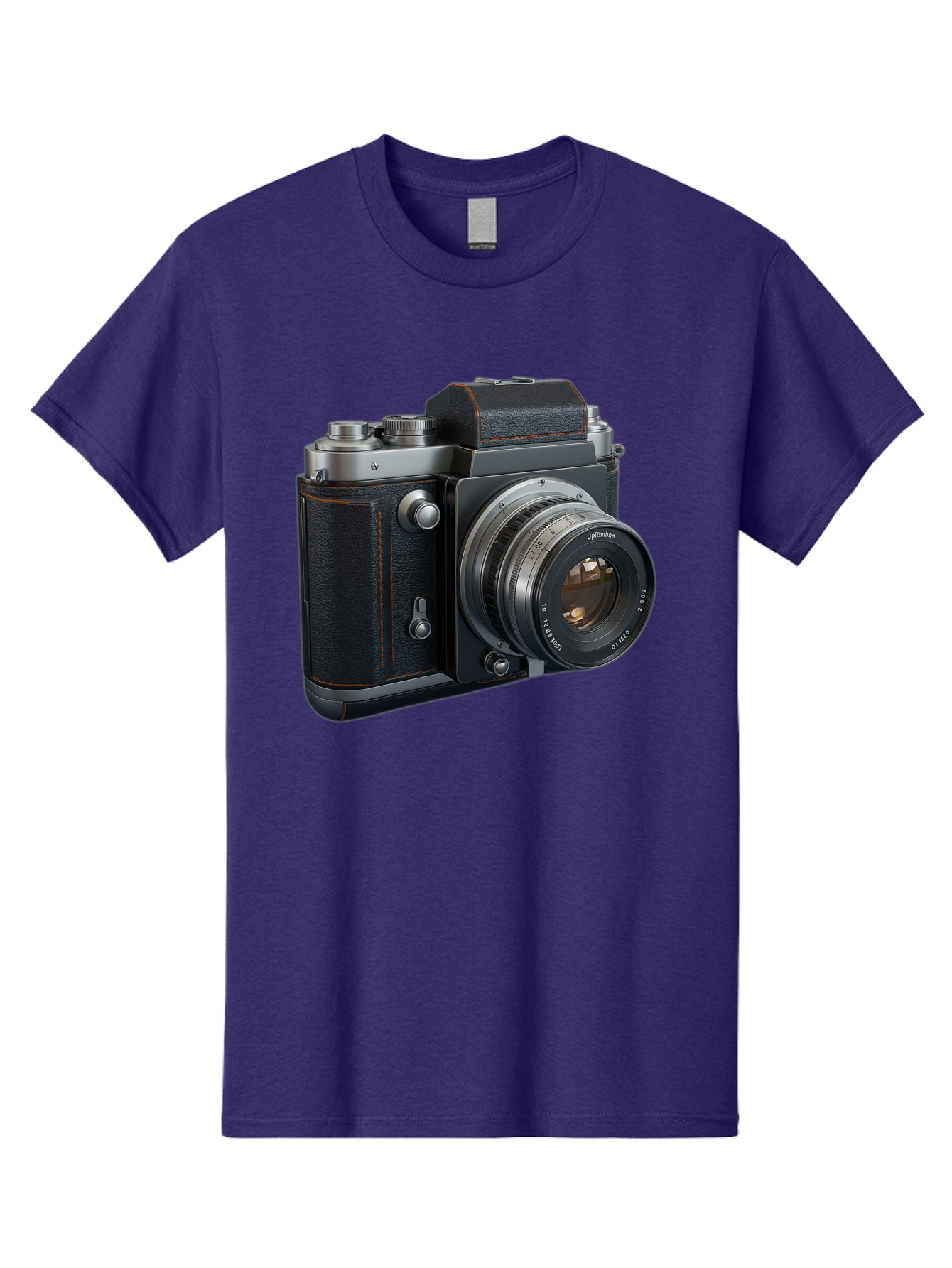 Leica-M6 Men'S Graphic Tee, 100% Cotton, Comfortable Casual Summer Wear, Machine Washable, Vintage Camera, Black Leather, Silver Accents, High-End Photography Equipment, Classic Design, Film Camera, Leica M6, Photography Gear, Retro Style Bae485