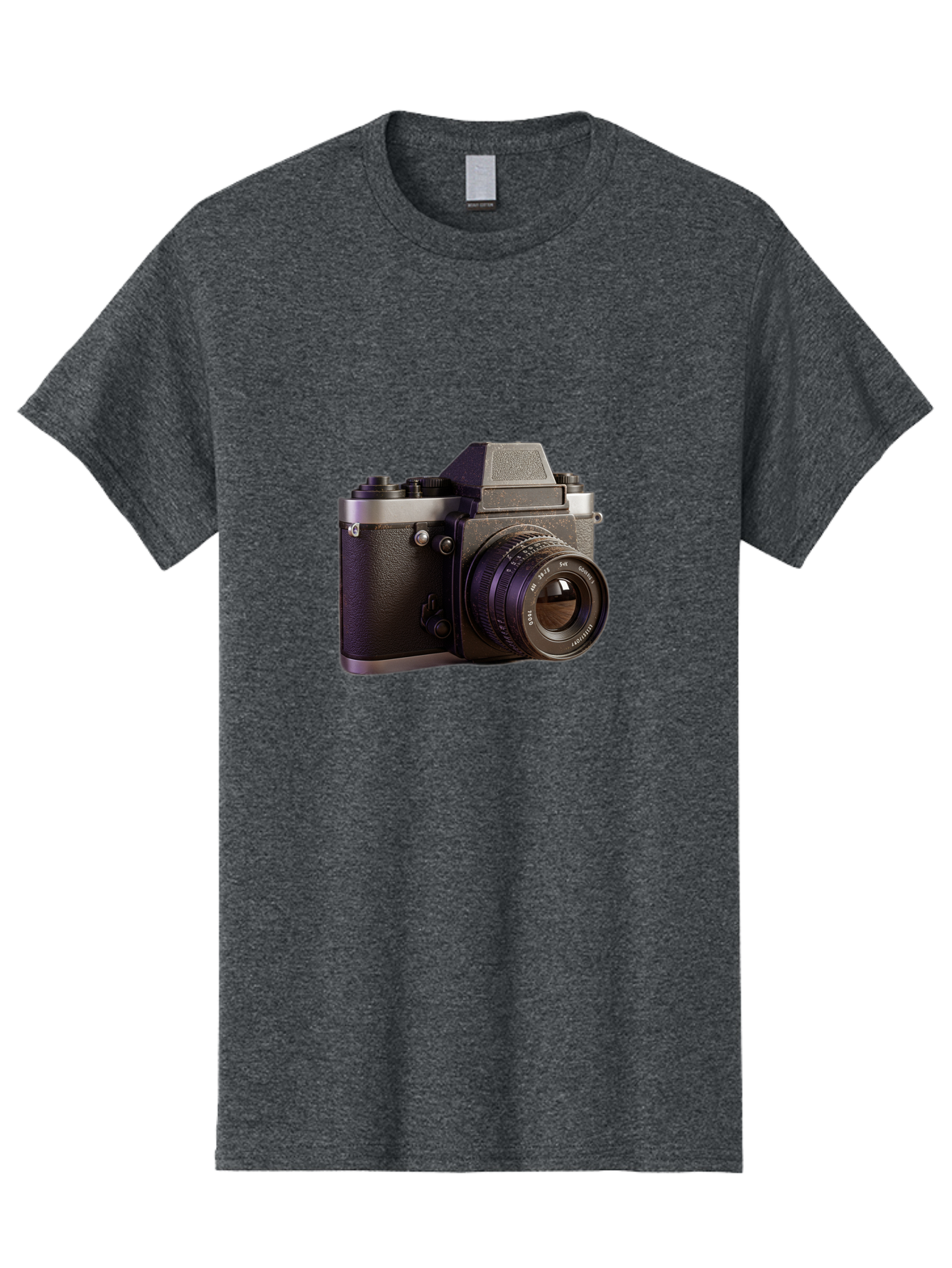 Mamiya-Camera Men'S Graphic Tee, 100% Cotton, Comfortable Casual Summer Wear, Machine Washable, Classic Camera, Vintage Photography, Retro Style, Film Camera, Mc Jupiter 37A, Manual Lens, 135Mm F3.5, Photography Equipment, Camera Lens Bae488