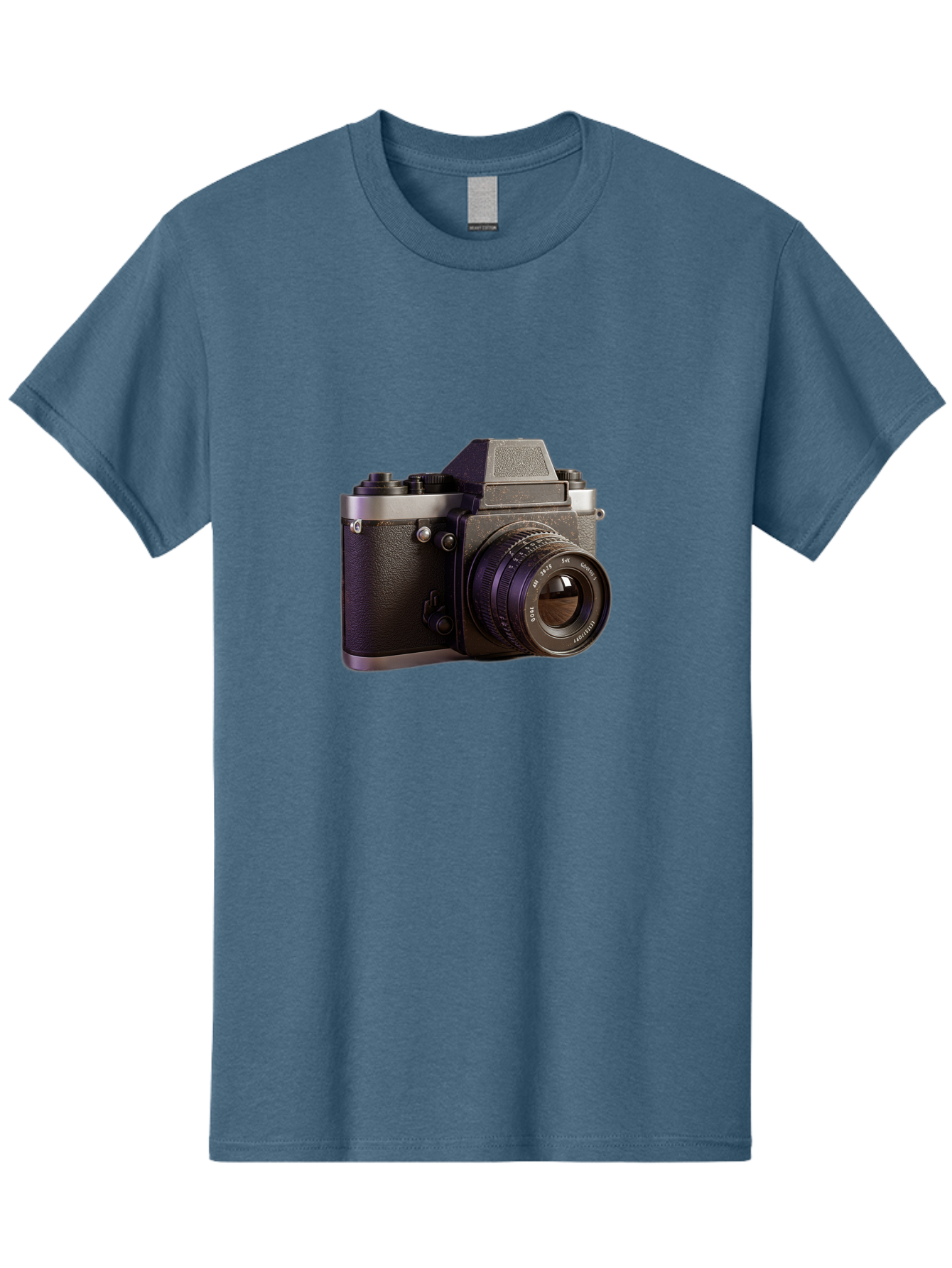 Mamiya-Camera Men'S Graphic Tee, 100% Cotton, Comfortable Casual Summer Wear, Machine Washable, Classic Camera, Vintage Photography, Retro Style, Film Camera, Mc Jupiter 37A, Manual Lens, 135Mm F3.5, Photography Equipment, Camera Lens Bae488