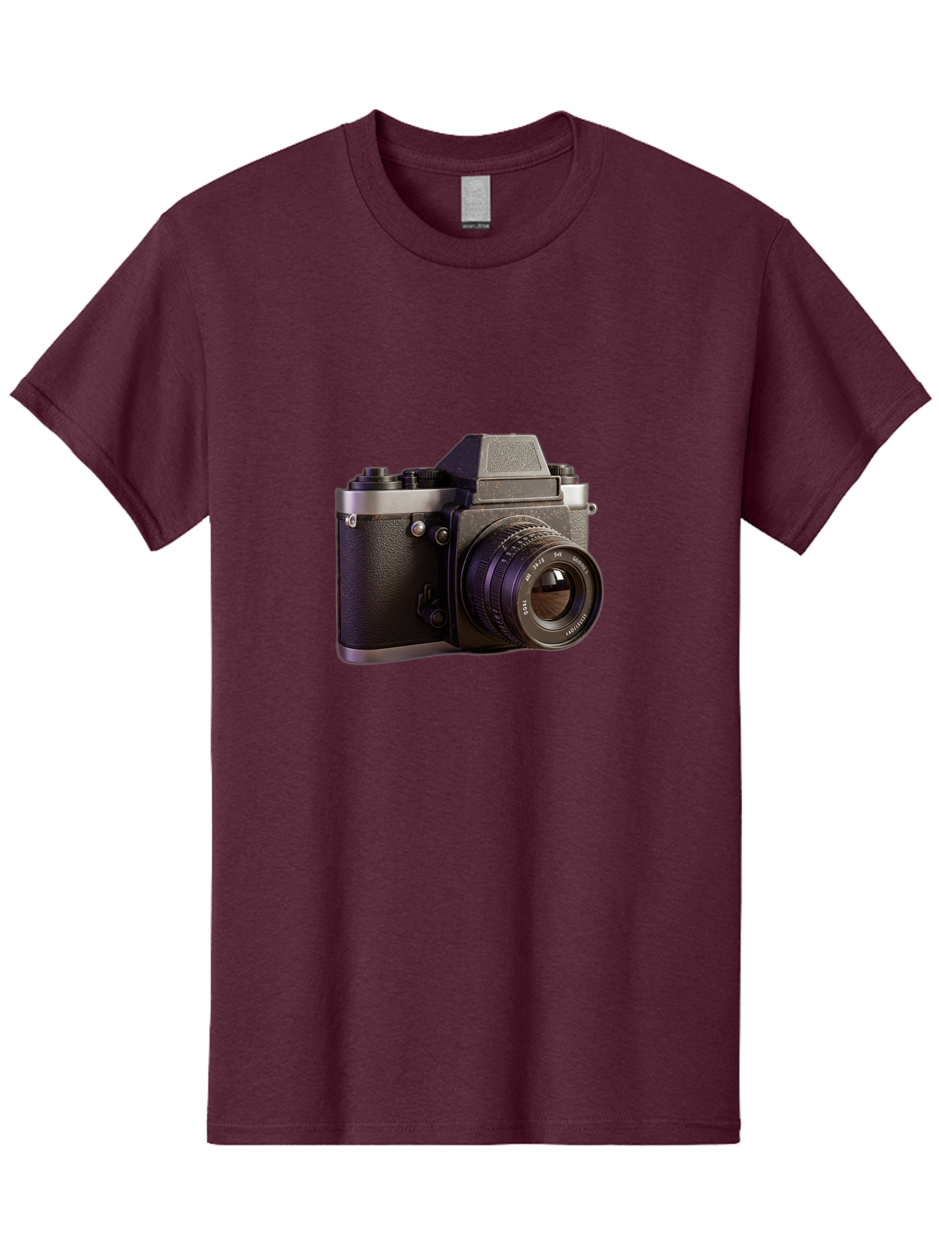 Mamiya-Camera Men'S Graphic Tee, 100% Cotton, Comfortable Casual Summer Wear, Machine Washable, Classic Camera, Vintage Photography, Retro Style, Film Camera, Mc Jupiter 37A, Manual Lens, 135Mm F3.5, Photography Equipment, Camera Lens Bae488