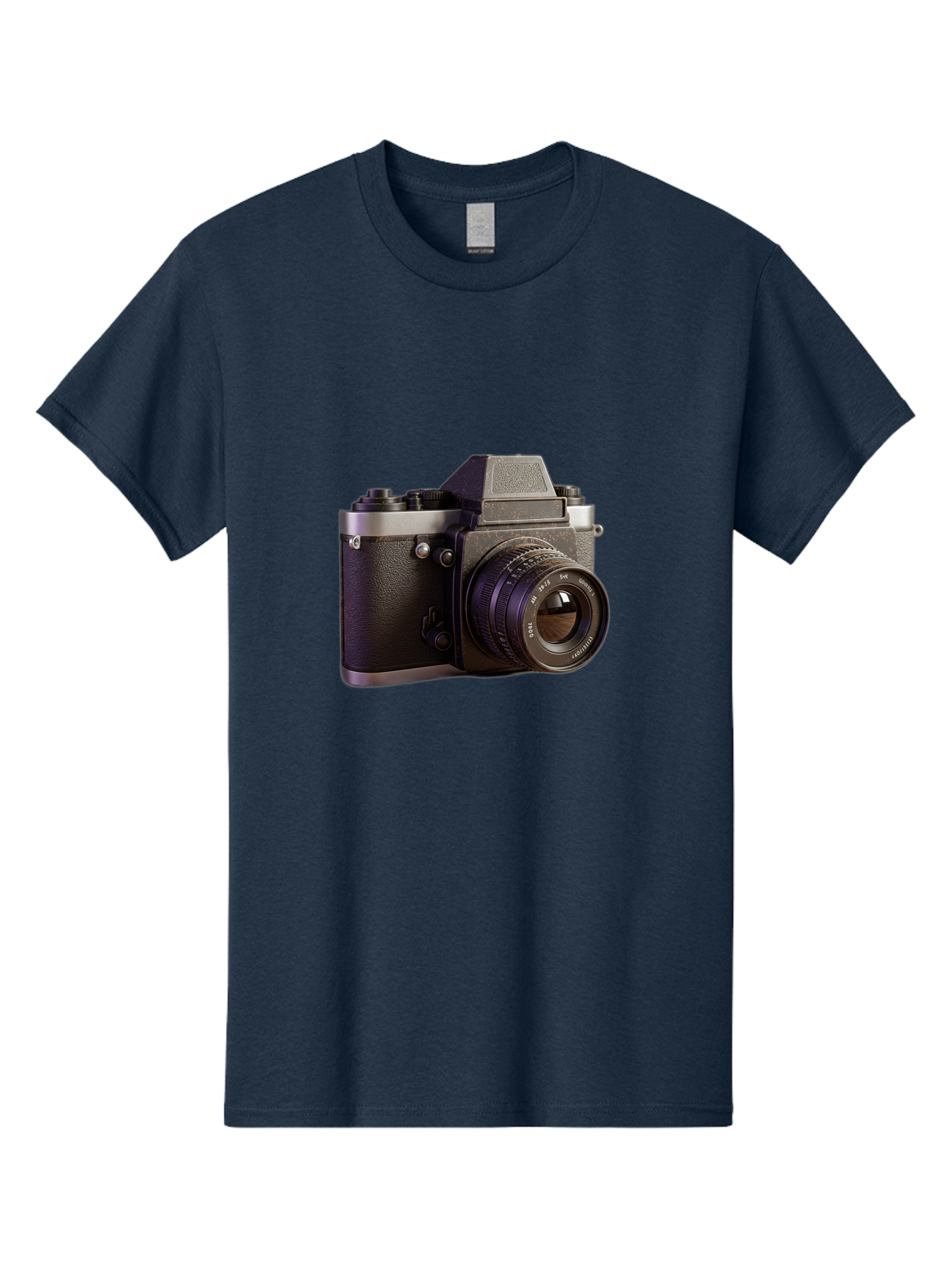 Mamiya-Camera Men'S Graphic Tee, 100% Cotton, Comfortable Casual Summer Wear, Machine Washable, Classic Camera, Vintage Photography, Retro Style, Film Camera, Mc Jupiter 37A, Manual Lens, 135Mm F3.5, Photography Equipment, Camera Lens Bae488