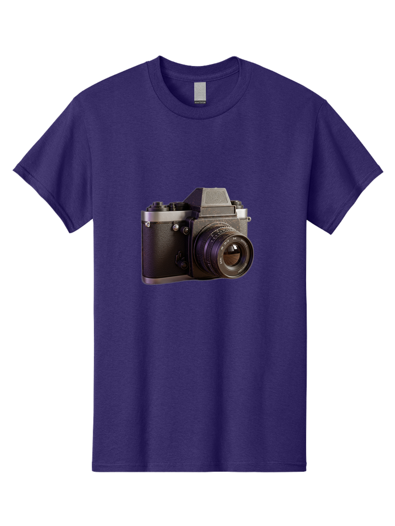Mamiya-Camera Men'S Graphic Tee, 100% Cotton, Comfortable Casual Summer Wear, Machine Washable, Classic Camera, Vintage Photography, Retro Style, Film Camera, Mc Jupiter 37A, Manual Lens, 135Mm F3.5, Photography Equipment, Camera Lens Bae488
