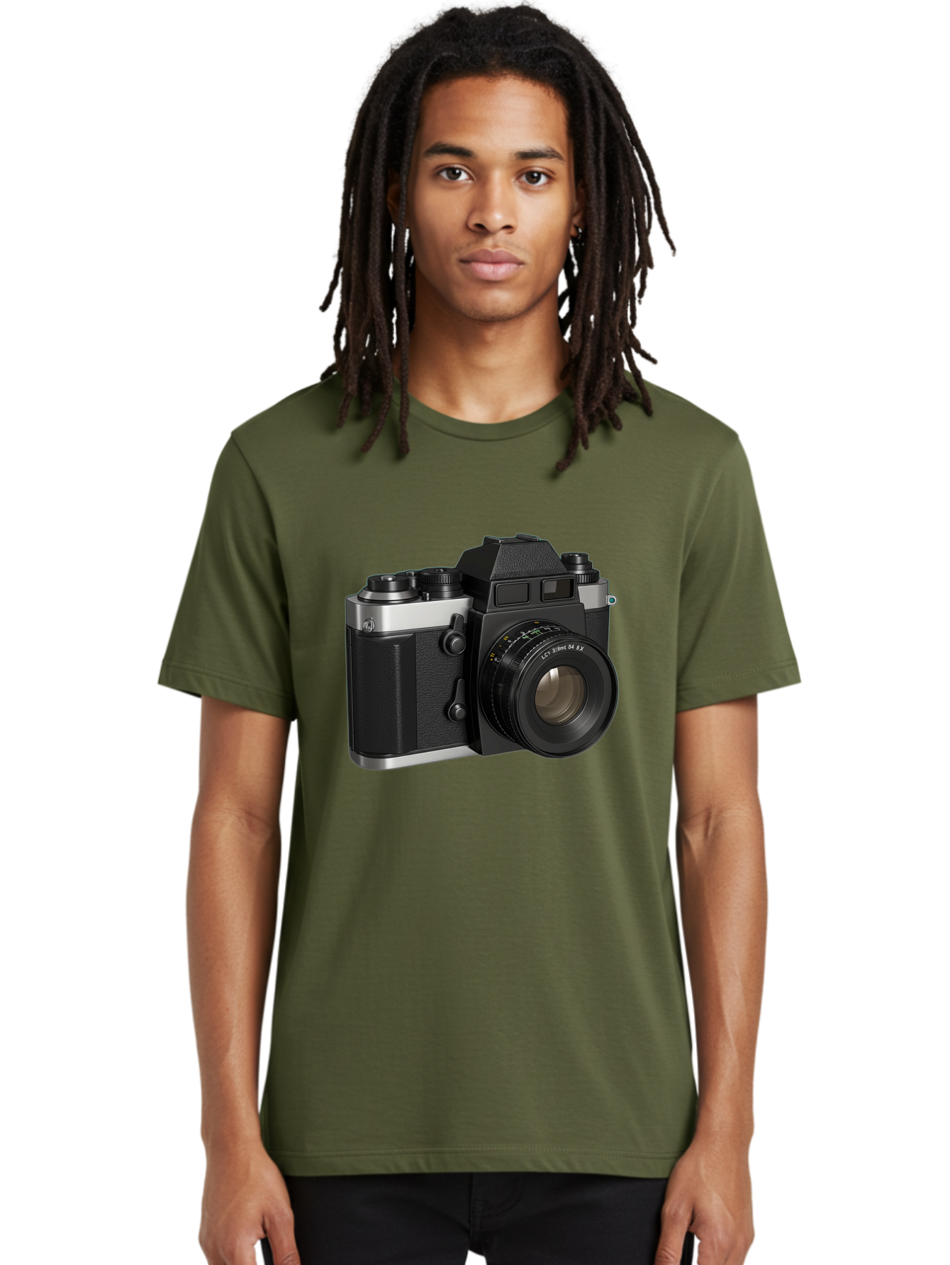Mc-Lens-50Mm-F2 Men'S Graphic Tee, 100% Cotton, Comfortable Casual Summer Wear, Machine Washable, Vintage Camera, Photography Equipment, Film Camera, Classic Design, Black And Silver, Camera Lens, Photography Gear, Lc Ersin 28 Fx Lens Bae491