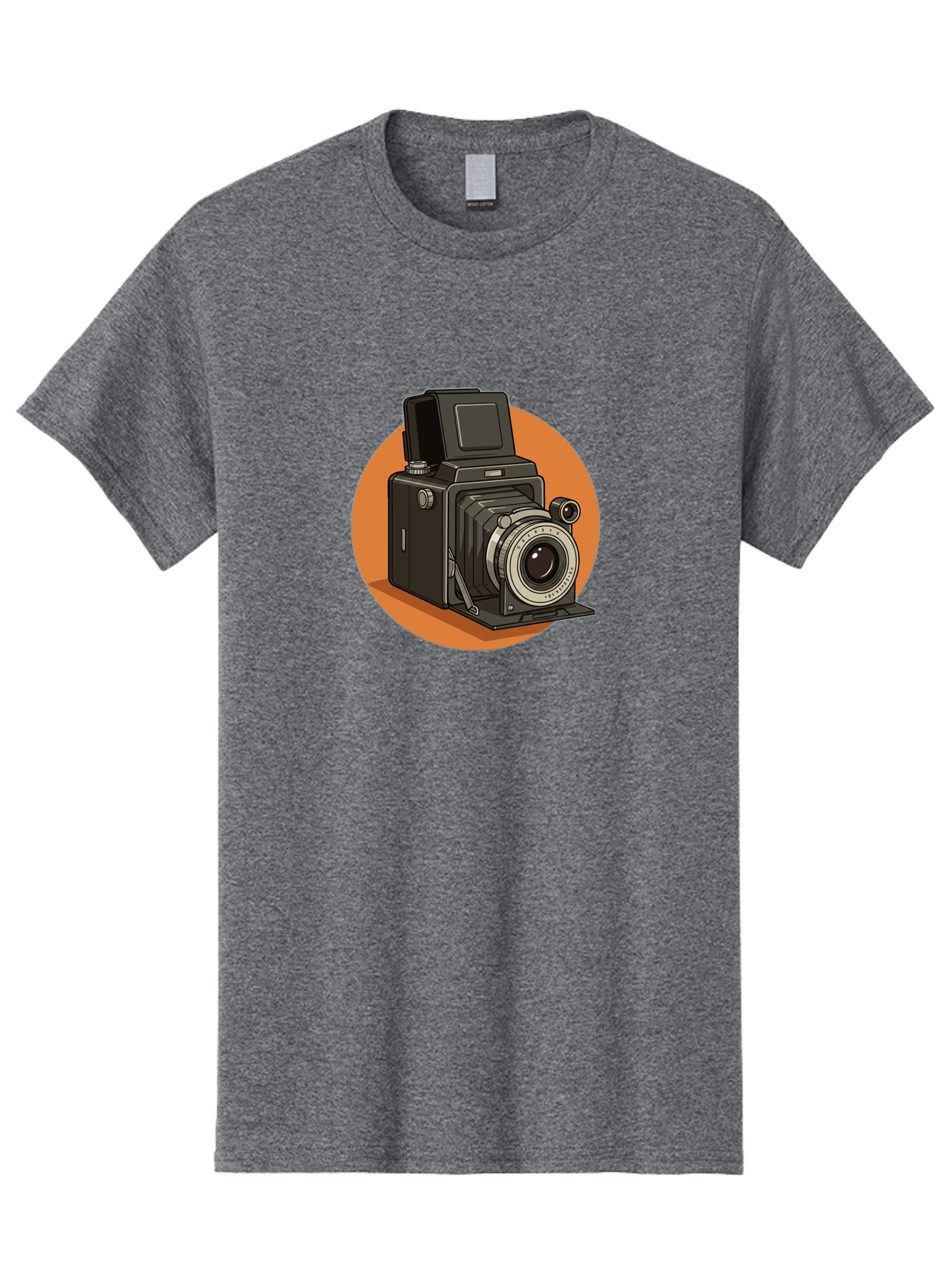 Medium-Format-Camera Men'S Graphic Tee, 100% Cotton, Comfortable Casual Summer Wear, Machine Washable, Vintage Camera, Old Camera, Photography Equipment, Classic Design, Retro Style, Camera Lens, Photography Gear, Nostalgic Feel Bae492