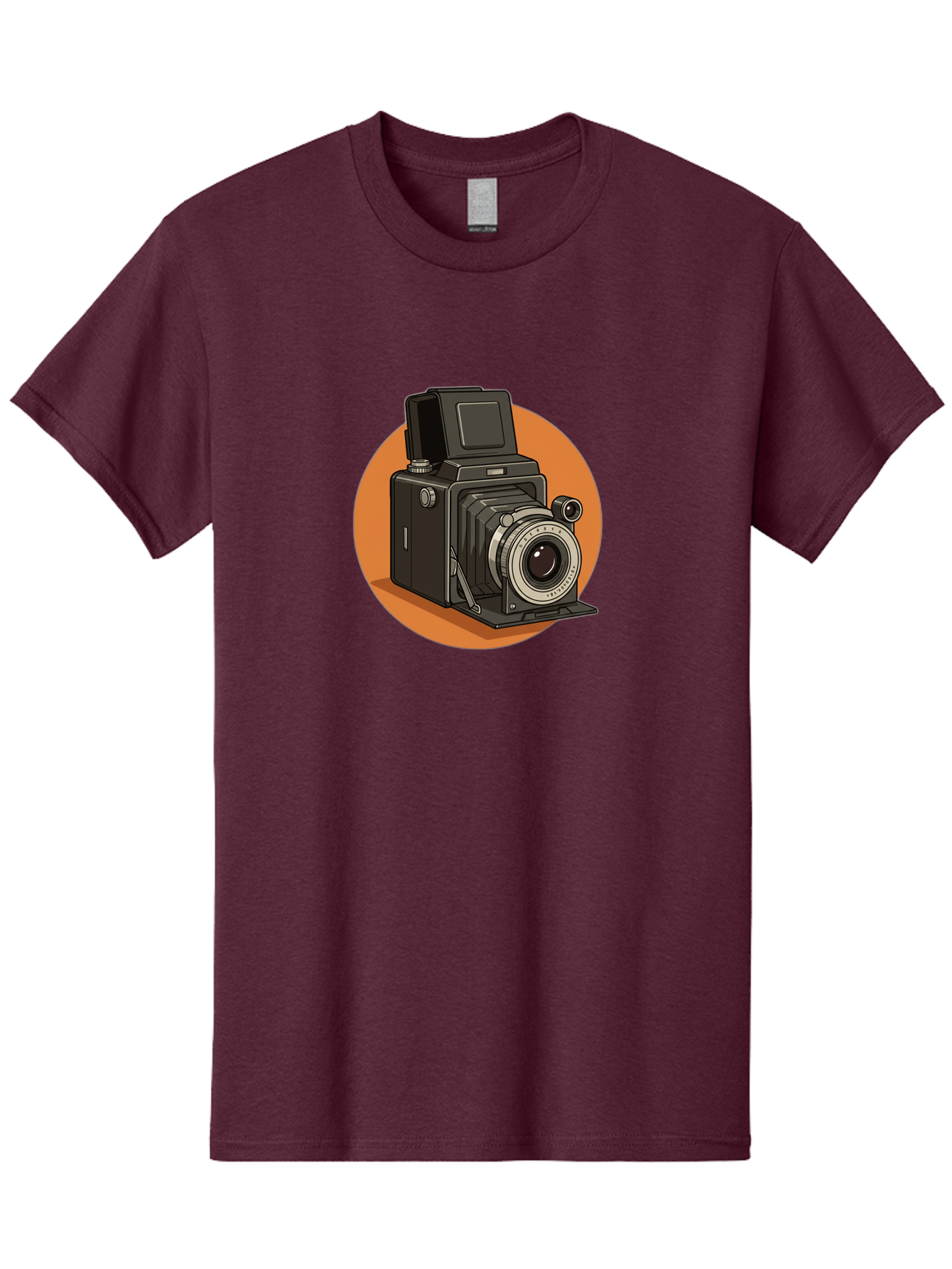 Medium-Format-Camera Men'S Graphic Tee, 100% Cotton, Comfortable Casual Summer Wear, Machine Washable, Vintage Camera, Old Camera, Photography Equipment, Classic Design, Retro Style, Camera Lens, Photography Gear, Nostalgic Feel Bae492