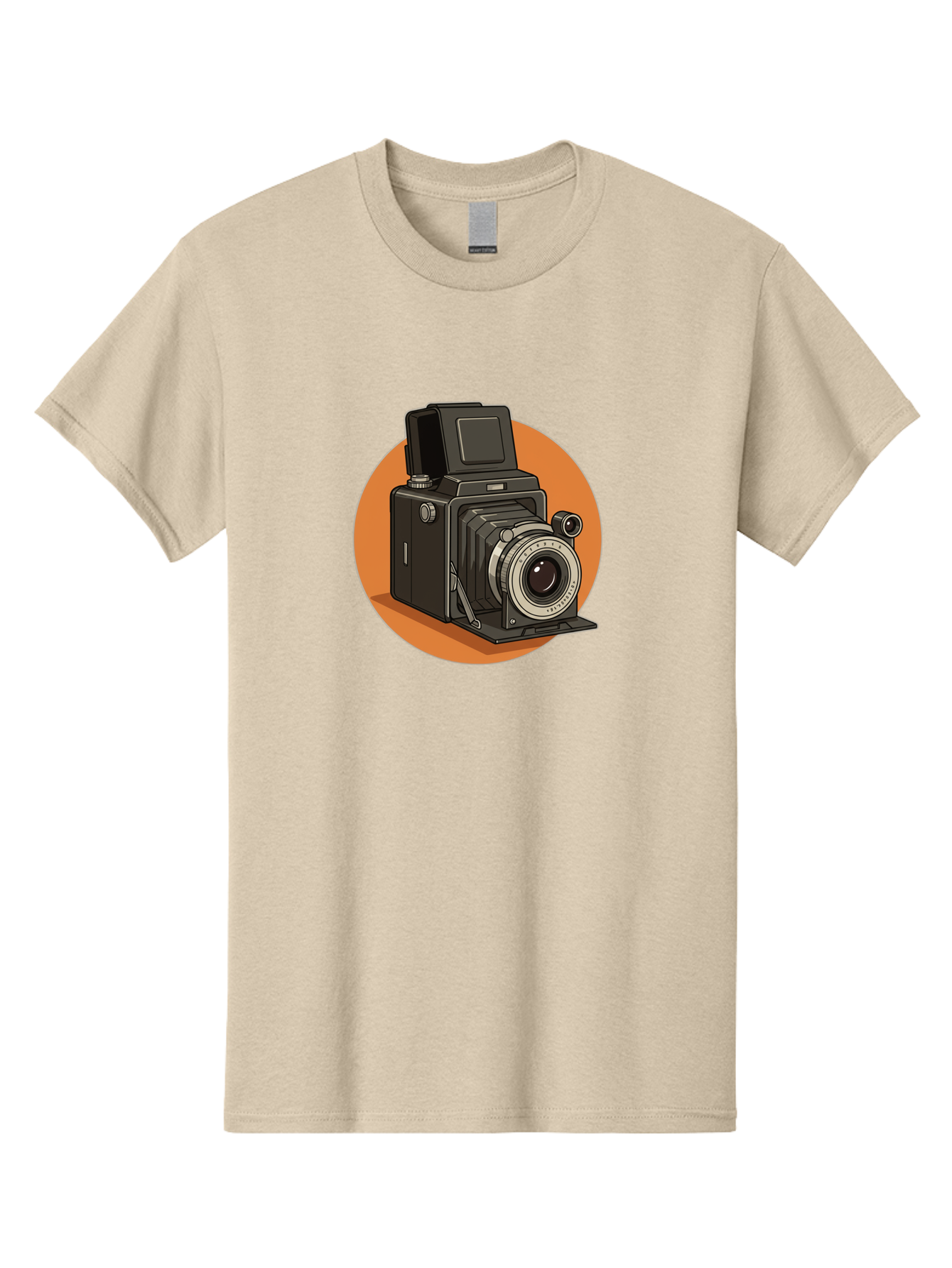 Medium-Format-Camera Men'S Graphic Tee, 100% Cotton, Comfortable Casual Summer Wear, Machine Washable, Vintage Camera, Old Camera, Photography Equipment, Classic Design, Retro Style, Camera Lens, Photography Gear, Nostalgic Feel Bae492