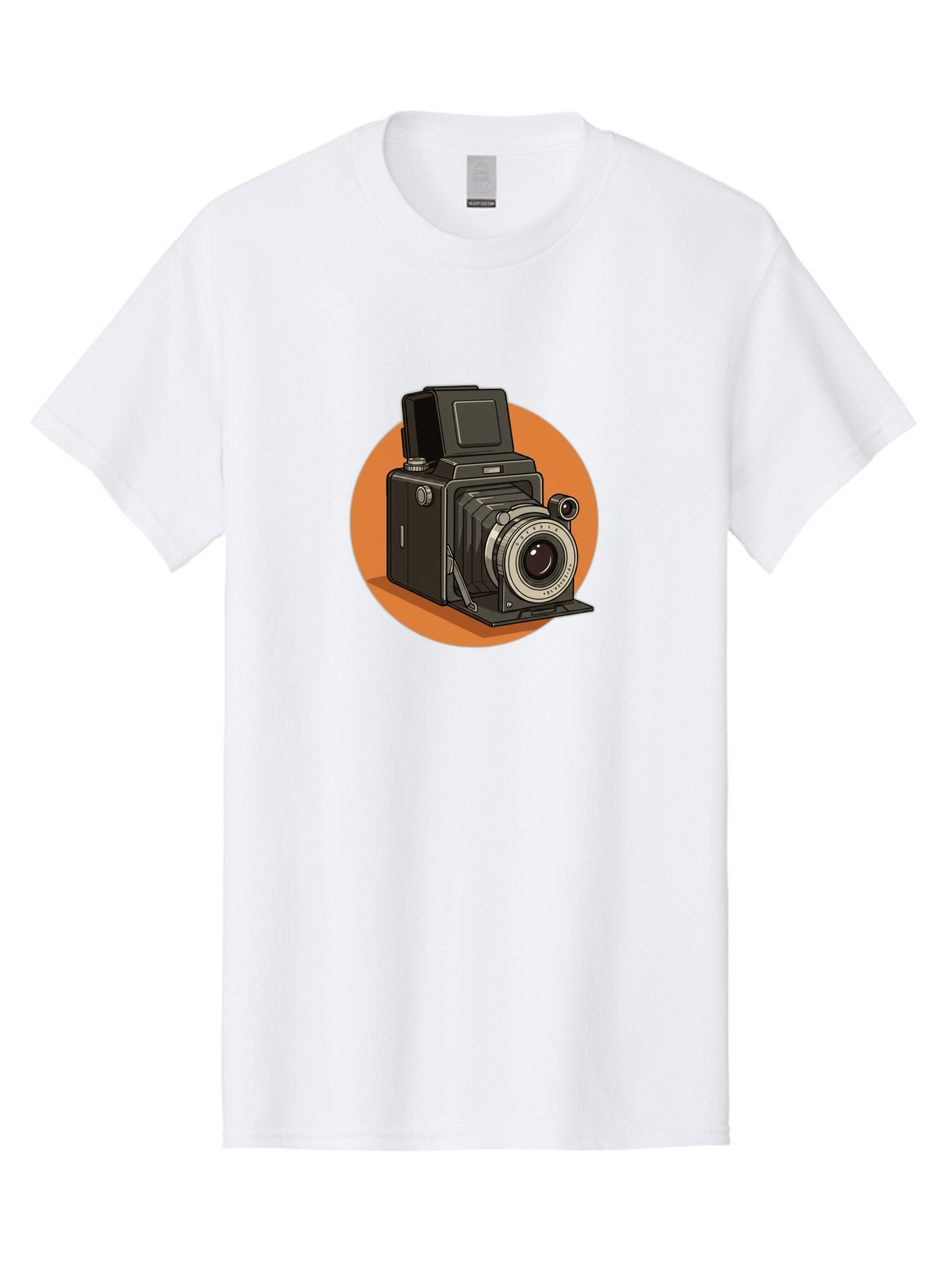 Medium-Format-Camera Men'S Graphic Tee, 100% Cotton, Comfortable Casual Summer Wear, Machine Washable, Vintage Camera, Old Camera, Photography Equipment, Classic Design, Retro Style, Camera Lens, Photography Gear, Nostalgic Feel Bae492