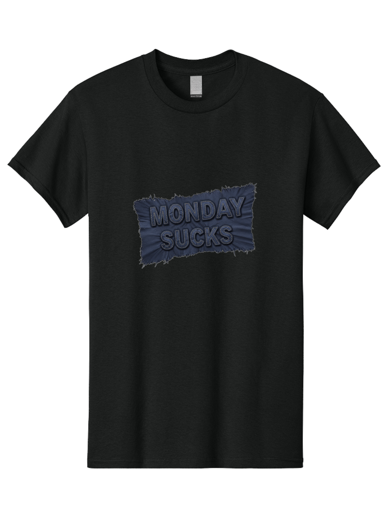 Monday-Sucks Men'S Graphic Tee, 100% Cotton, Comfortable Casual Summer Wear, Machine Washable, Motivation, Monday Blues, Negative Vibes, Motivational Quote, Funny Saying, Humor, Meme, Grunge Style, Bold Text, Inspirational Phrase Bae535