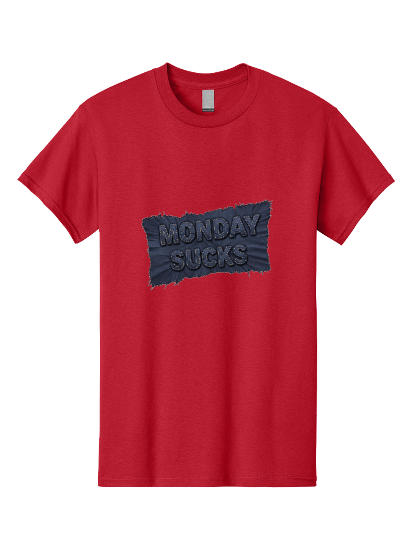 Monday-Sucks Men'S Graphic Tee, 100% Cotton, Comfortable Casual Summer Wear, Machine Washable, Motivation, Monday Blues, Negative Vibes, Motivational Quote, Funny Saying, Humor, Meme, Grunge Style, Bold Text, Inspirational Phrase Bae535