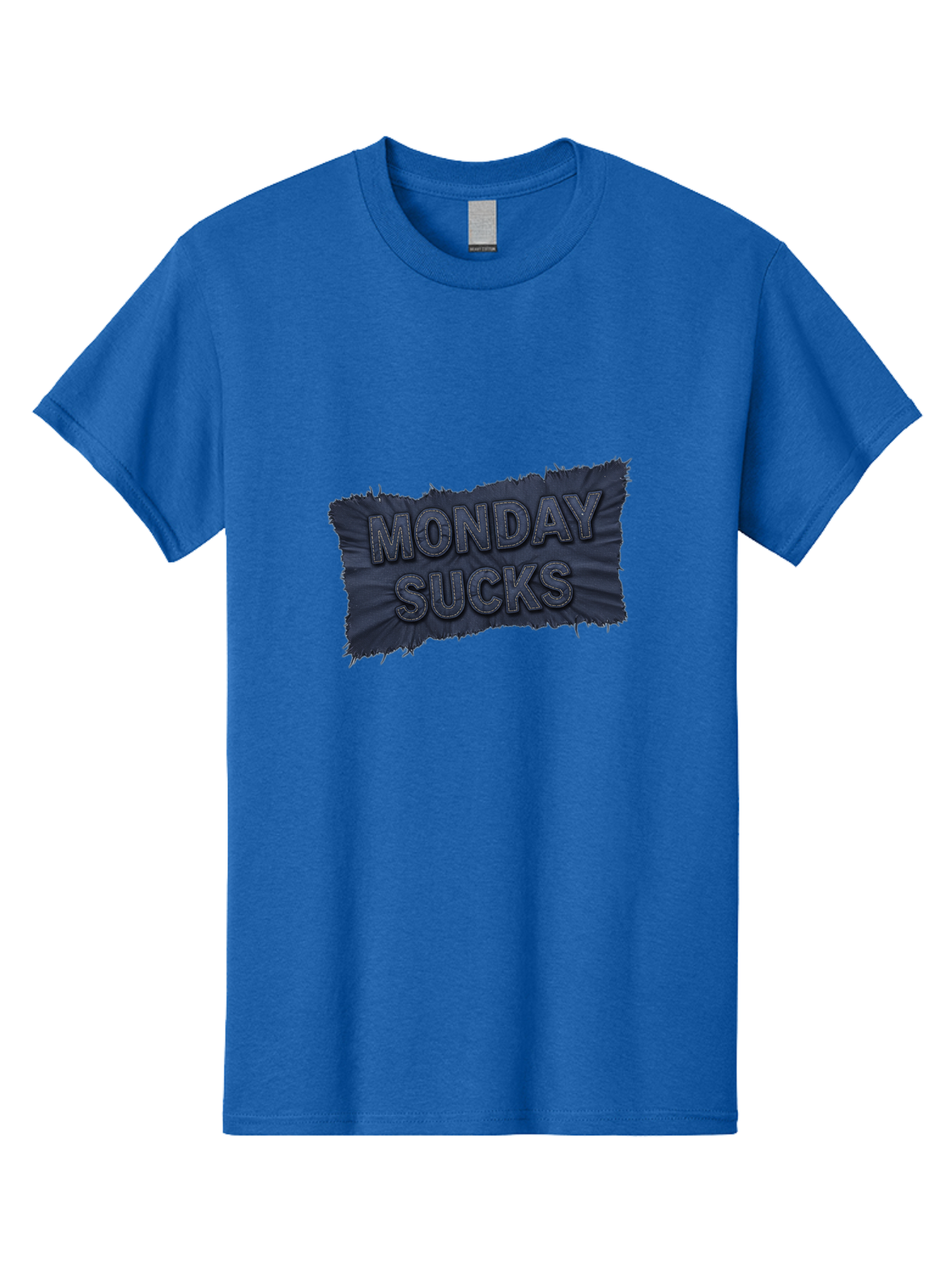 Monday-Sucks Men'S Graphic Tee, 100% Cotton, Comfortable Casual Summer Wear, Machine Washable, Motivation, Monday Blues, Negative Vibes, Motivational Quote, Funny Saying, Humor, Meme, Grunge Style, Bold Text, Inspirational Phrase Bae535