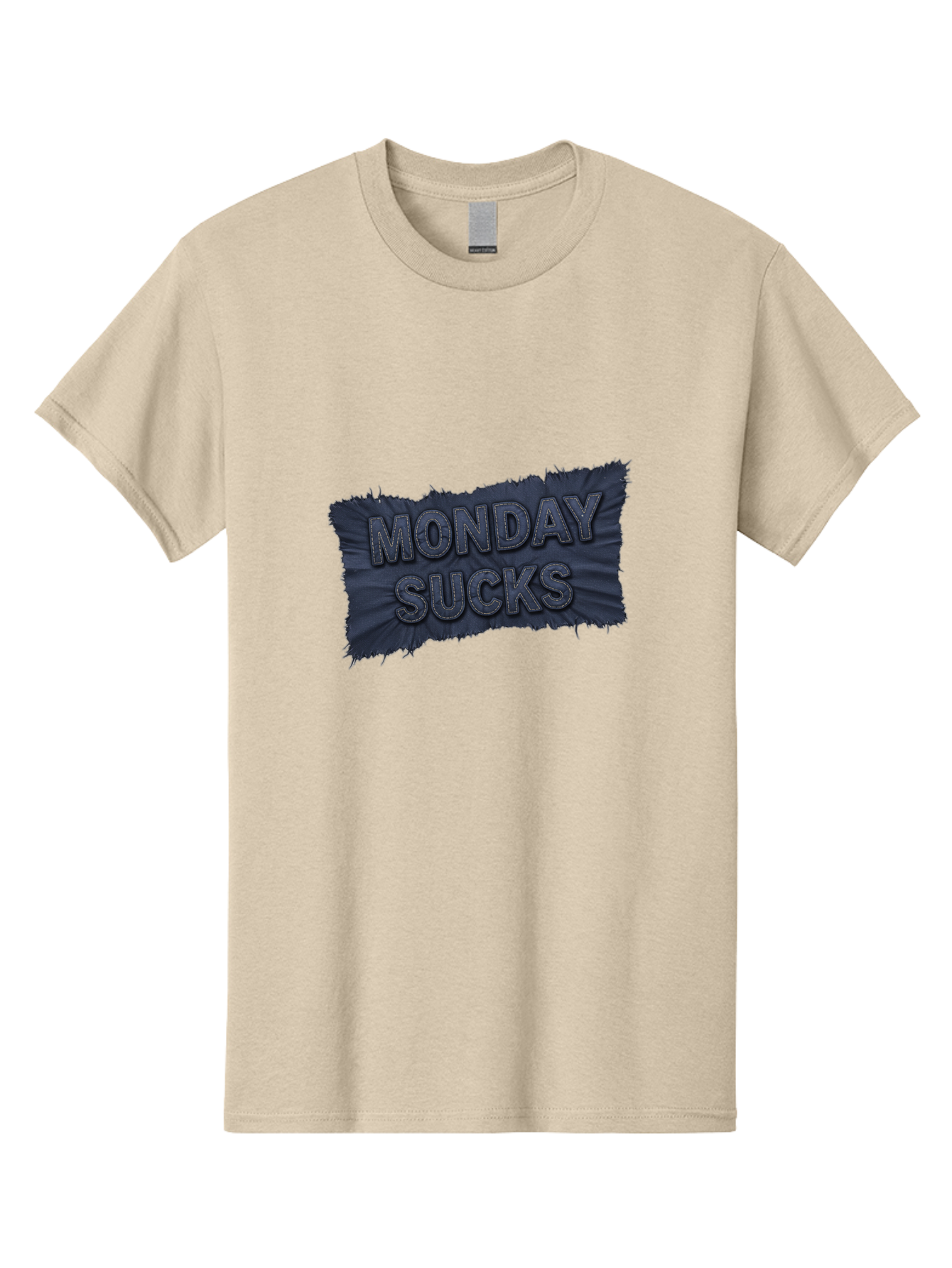 Monday-Sucks Men'S Graphic Tee, 100% Cotton, Comfortable Casual Summer Wear, Machine Washable, Motivation, Monday Blues, Negative Vibes, Motivational Quote, Funny Saying, Humor, Meme, Grunge Style, Bold Text, Inspirational Phrase Bae535