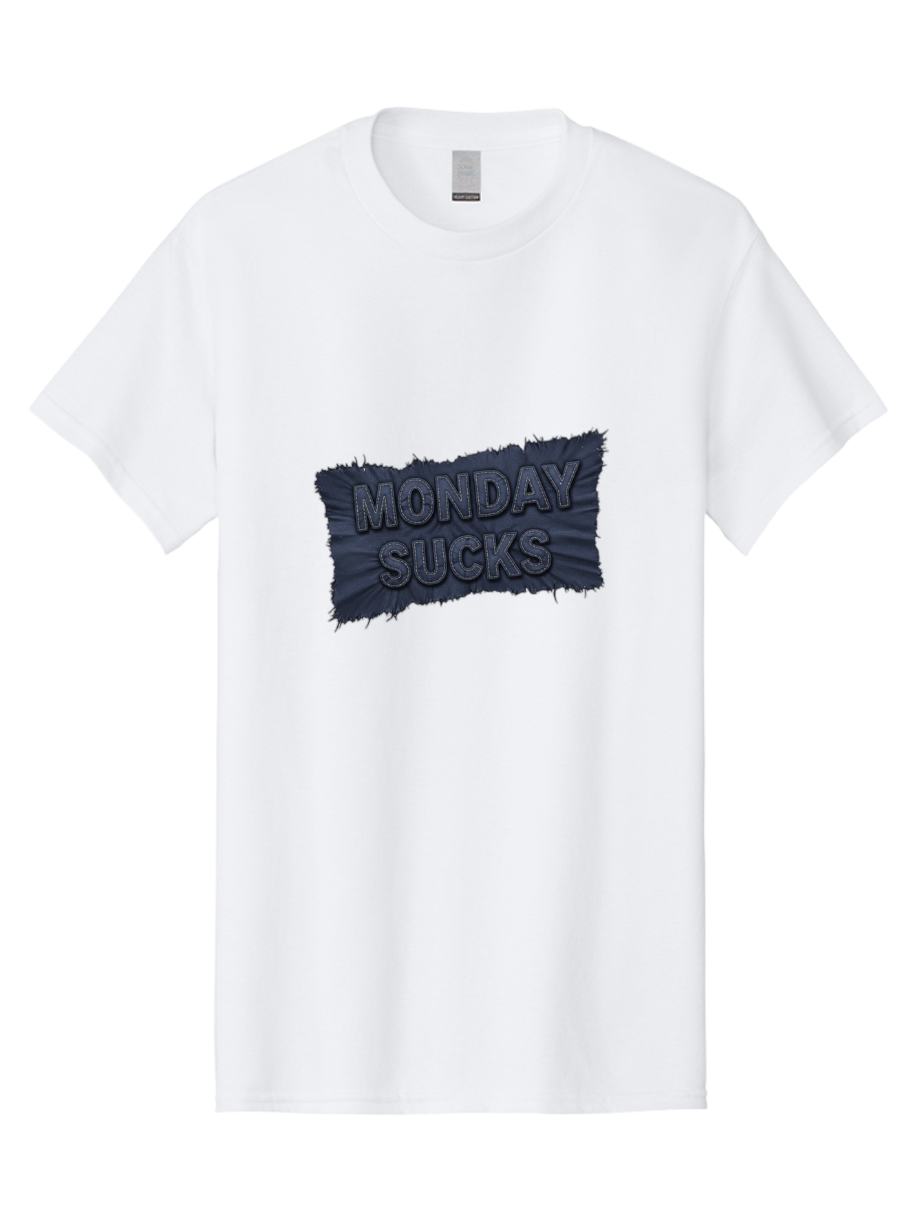Monday-Sucks Men'S Graphic Tee, 100% Cotton, Comfortable Casual Summer Wear, Machine Washable, Motivation, Monday Blues, Negative Vibes, Motivational Quote, Funny Saying, Humor, Meme, Grunge Style, Bold Text, Inspirational Phrase Bae535