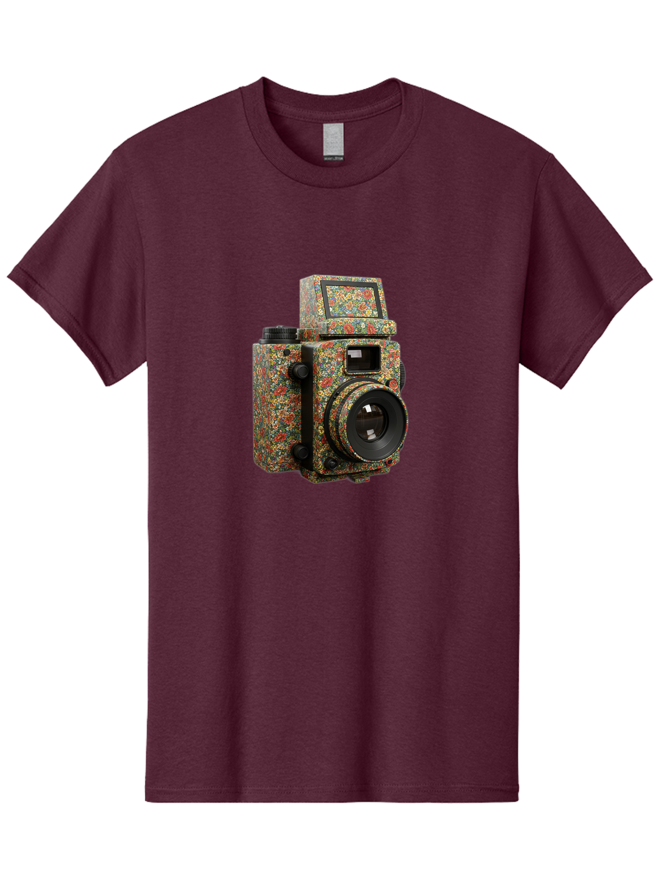 Multicolored-Camera Men'S Graphic Tee, 100% Cotton, Comfortable Casual Summer Wear, Machine Washable, Multicolored Paint Splatters, Artistic Camera Design, Vibrant Decor, Photography Equipment, Creative Expression, Unique Art Piece, Bae565