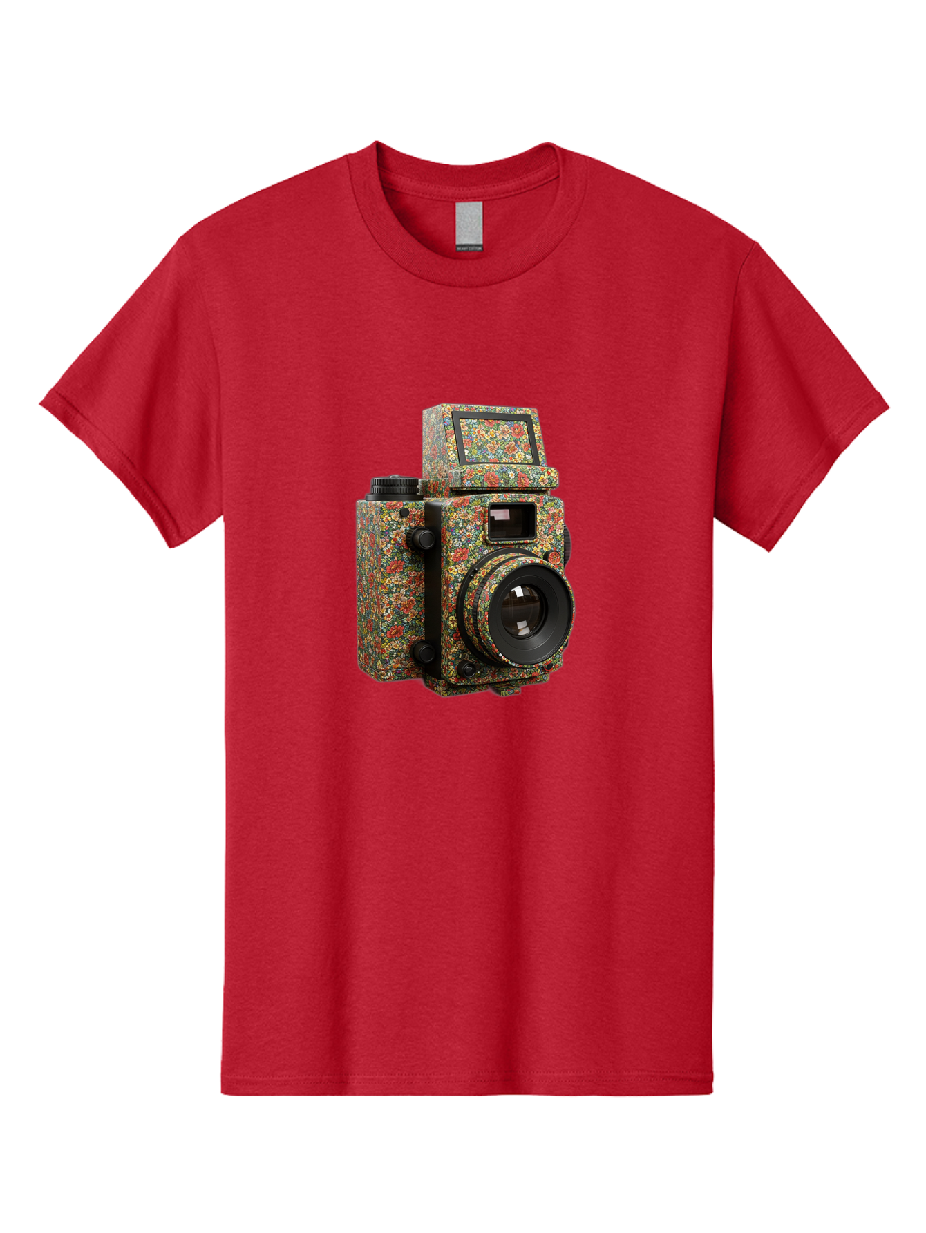 Multicolored-Camera Men'S Graphic Tee, 100% Cotton, Comfortable Casual Summer Wear, Machine Washable, Multicolored Paint Splatters, Artistic Camera Design, Vibrant Decor, Photography Equipment, Creative Expression, Unique Art Piece, Bae565