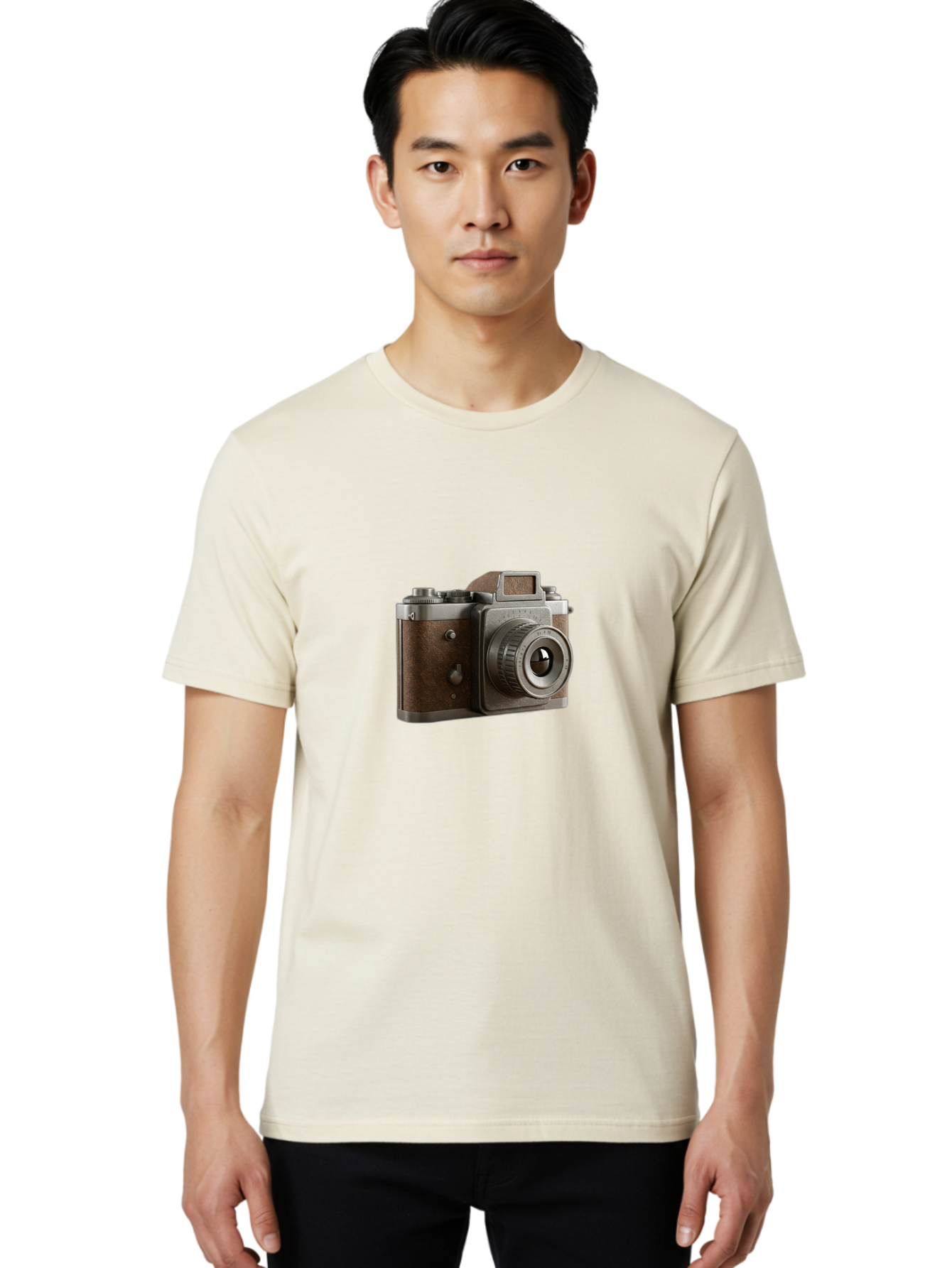 Old-Camera-1 Men'S Graphic Tee, 100% Cotton, Comfortable Casual Summer Wear, Machine Washable, Vintage Camera, Retro Photography, Antique Camera, Old Camera, Photography Equipment, Camera Lens, Classic Design, Nostalgic Feel, Bae570