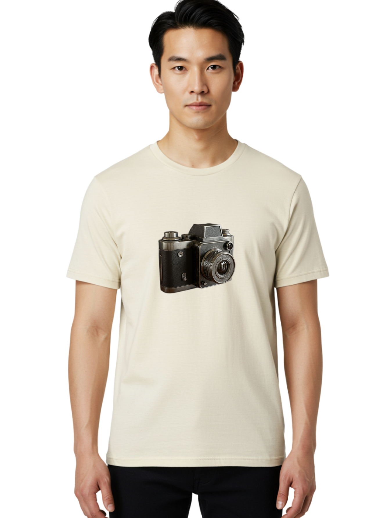 Old-Camera Men'S Graphic Tee, 100% Cotton, Comfortable Casual Summer Wear, Machine Washable, Classic Camera, Vintage Photography, Retro Style, Analog Camera, Photography Equipment, Antique Camera, Nostalgic Feel, Film Camera Bae571