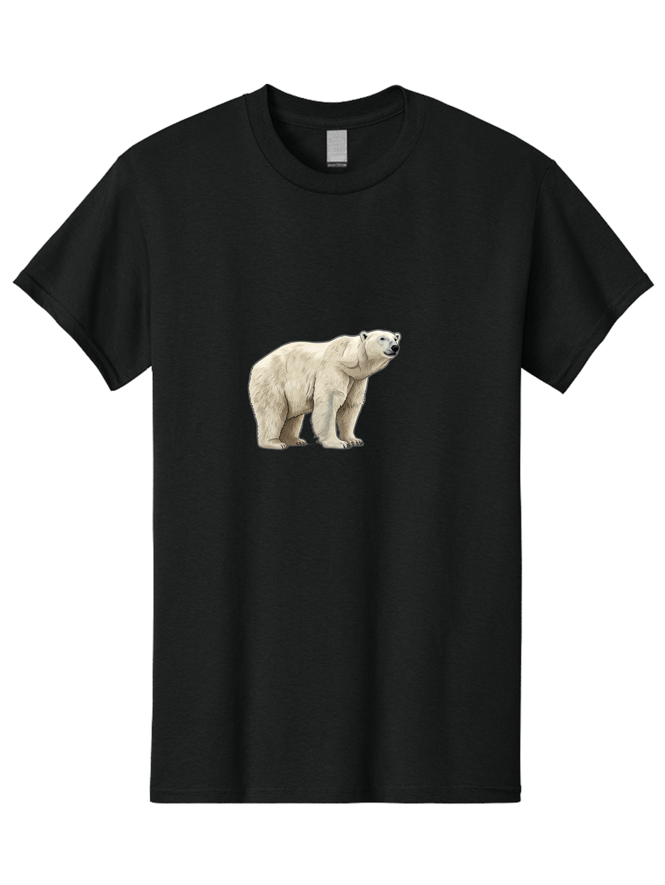 Polar-Bear-6 Men'S Graphic Tee, 100% Cotton, Comfortable Casual Summer Wear, Machine Washable, White Polar Bear, Arctic Wildlife, Large Mammal, Furry Creature, Carnivorous Animal, Majestic Creature, Wildlife Conservation, Polar Bear Species, Bae643