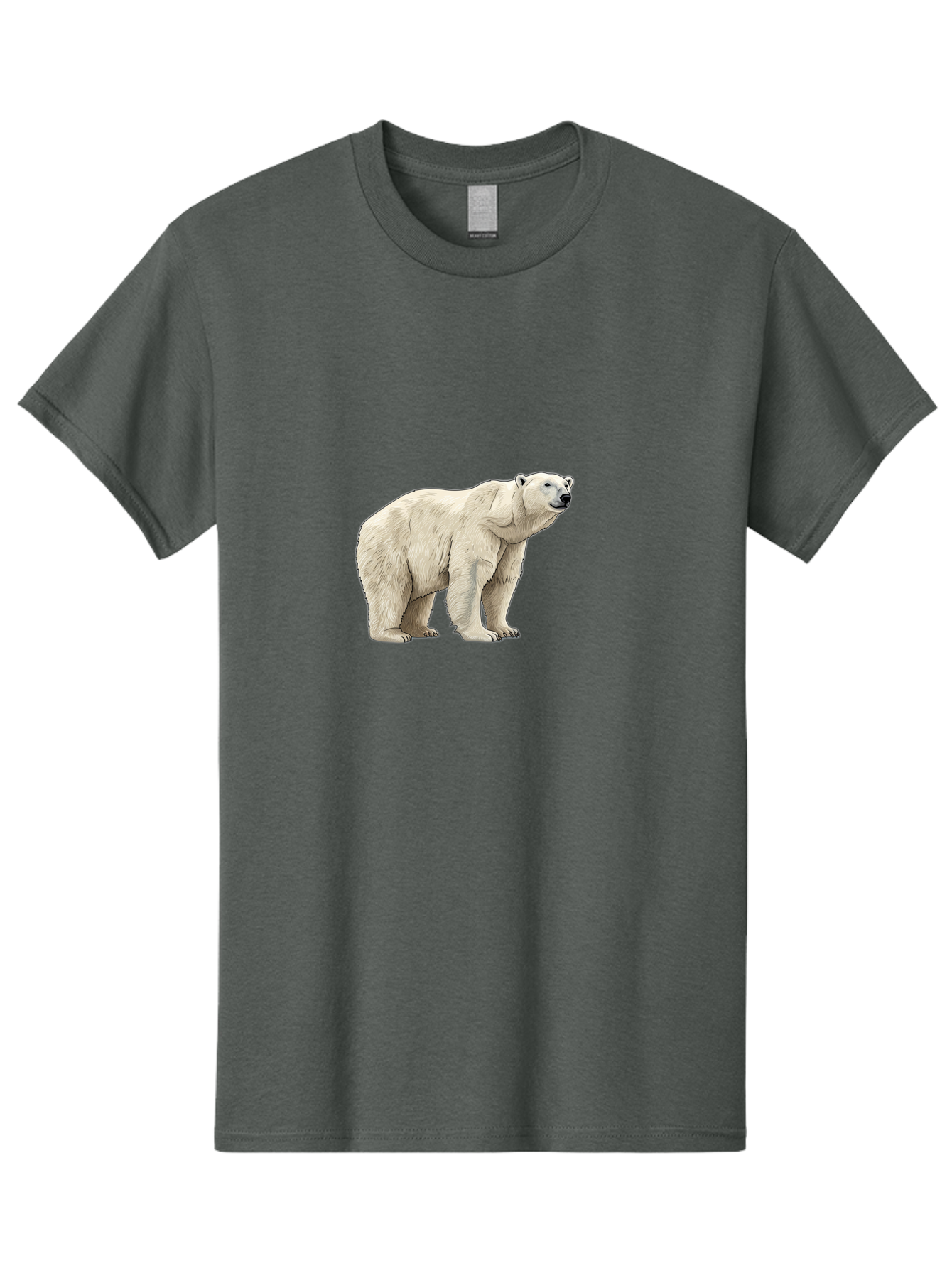 Polar-Bear-6 Men'S Graphic Tee, 100% Cotton, Comfortable Casual Summer Wear, Machine Washable, White Polar Bear, Arctic Wildlife, Large Mammal, Furry Creature, Carnivorous Animal, Majestic Creature, Wildlife Conservation, Polar Bear Species, Bae643