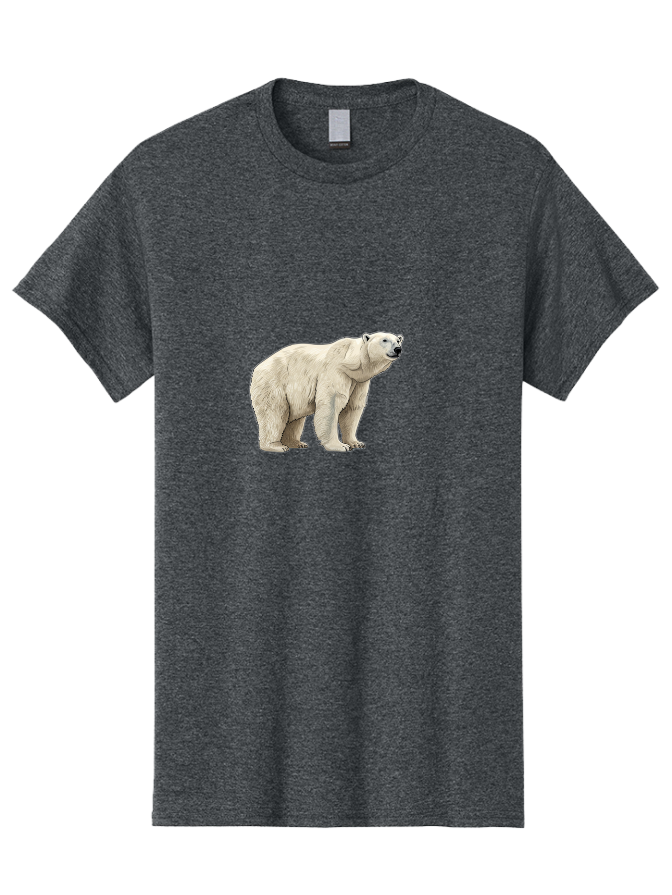 Polar-Bear-6 Men'S Graphic Tee, 100% Cotton, Comfortable Casual Summer Wear, Machine Washable, White Polar Bear, Arctic Wildlife, Large Mammal, Furry Creature, Carnivorous Animal, Majestic Creature, Wildlife Conservation, Polar Bear Species, Bae643