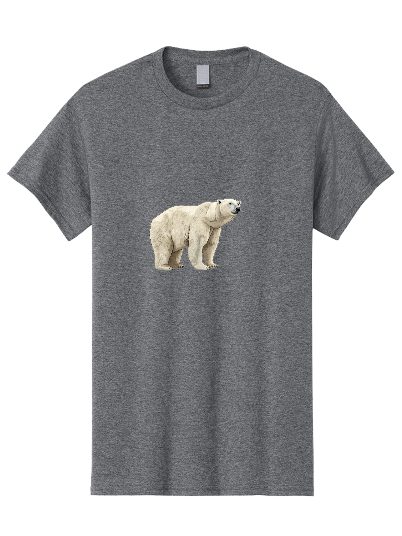 Polar-Bear-6 Men'S Graphic Tee, 100% Cotton, Comfortable Casual Summer Wear, Machine Washable, White Polar Bear, Arctic Wildlife, Large Mammal, Furry Creature, Carnivorous Animal, Majestic Creature, Wildlife Conservation, Polar Bear Species, Bae643