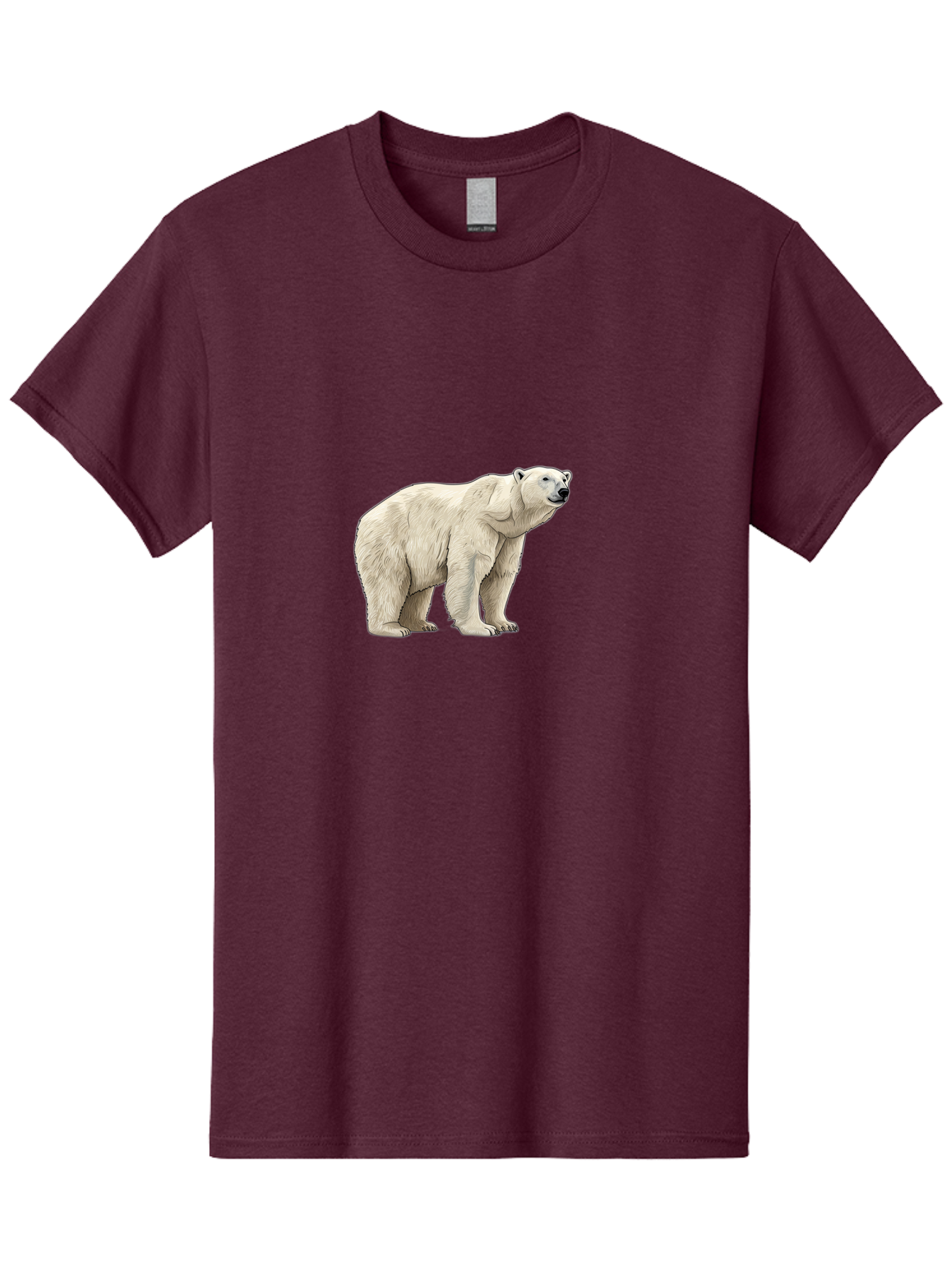 Polar-Bear-6 Men'S Graphic Tee, 100% Cotton, Comfortable Casual Summer Wear, Machine Washable, White Polar Bear, Arctic Wildlife, Large Mammal, Furry Creature, Carnivorous Animal, Majestic Creature, Wildlife Conservation, Polar Bear Species, Bae643