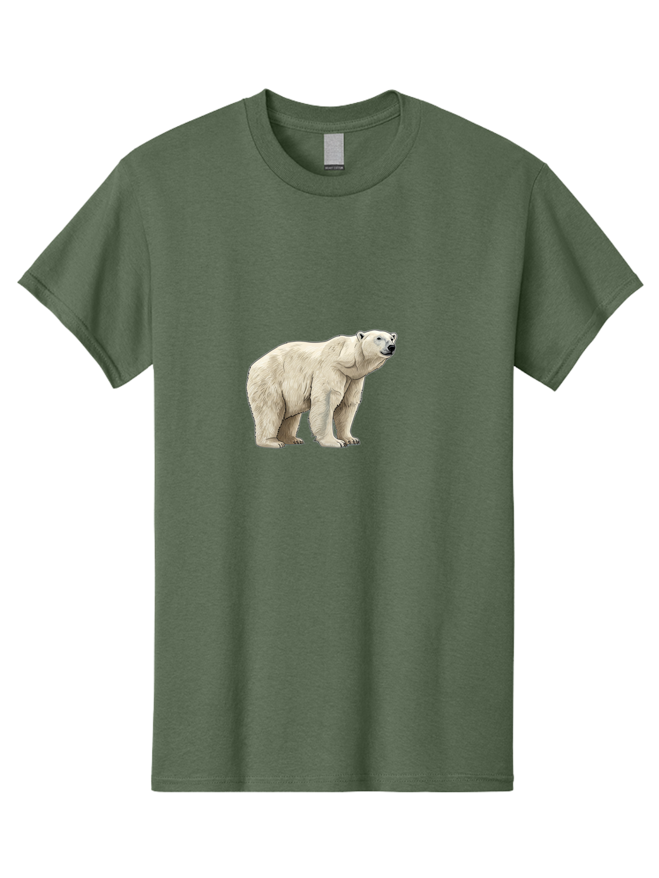 Polar-Bear-6 Men'S Graphic Tee, 100% Cotton, Comfortable Casual Summer Wear, Machine Washable, White Polar Bear, Arctic Wildlife, Large Mammal, Furry Creature, Carnivorous Animal, Majestic Creature, Wildlife Conservation, Polar Bear Species, Bae643