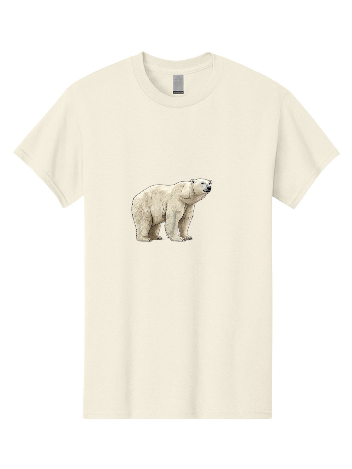 Polar-Bear-6 Men'S Graphic Tee, 100% Cotton, Comfortable Casual Summer Wear, Machine Washable, White Polar Bear, Arctic Wildlife, Large Mammal, Furry Creature, Carnivorous Animal, Majestic Creature, Wildlife Conservation, Polar Bear Species, Bae643