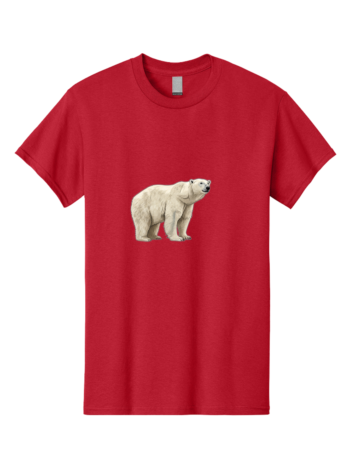 Polar-Bear-6 Men'S Graphic Tee, 100% Cotton, Comfortable Casual Summer Wear, Machine Washable, White Polar Bear, Arctic Wildlife, Large Mammal, Furry Creature, Carnivorous Animal, Majestic Creature, Wildlife Conservation, Polar Bear Species, Bae643