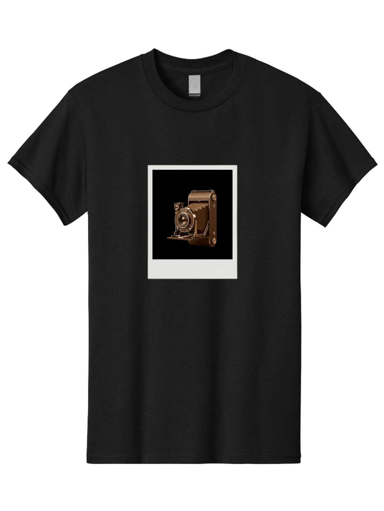 Polaroid-Camera-1 Men'S Graphic Tee, 100% Cotton, Comfortable Casual Summer Wear, Machine Washable, Vintage Camera, Old Photography Equipment, Retro Style, Antique Camera, Nostalgic Feel, Classic Design, Photography History, Instant Camera, Bae680