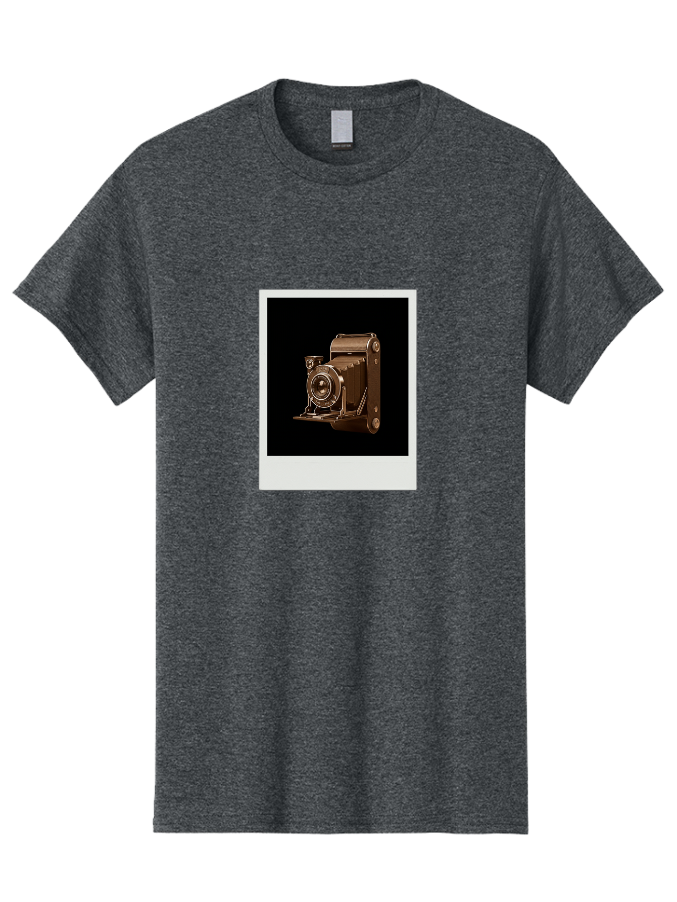Polaroid-Camera-1 Men'S Graphic Tee, 100% Cotton, Comfortable Casual Summer Wear, Machine Washable, Vintage Camera, Old Photography Equipment, Retro Style, Antique Camera, Nostalgic Feel, Classic Design, Photography History, Instant Camera, Bae680