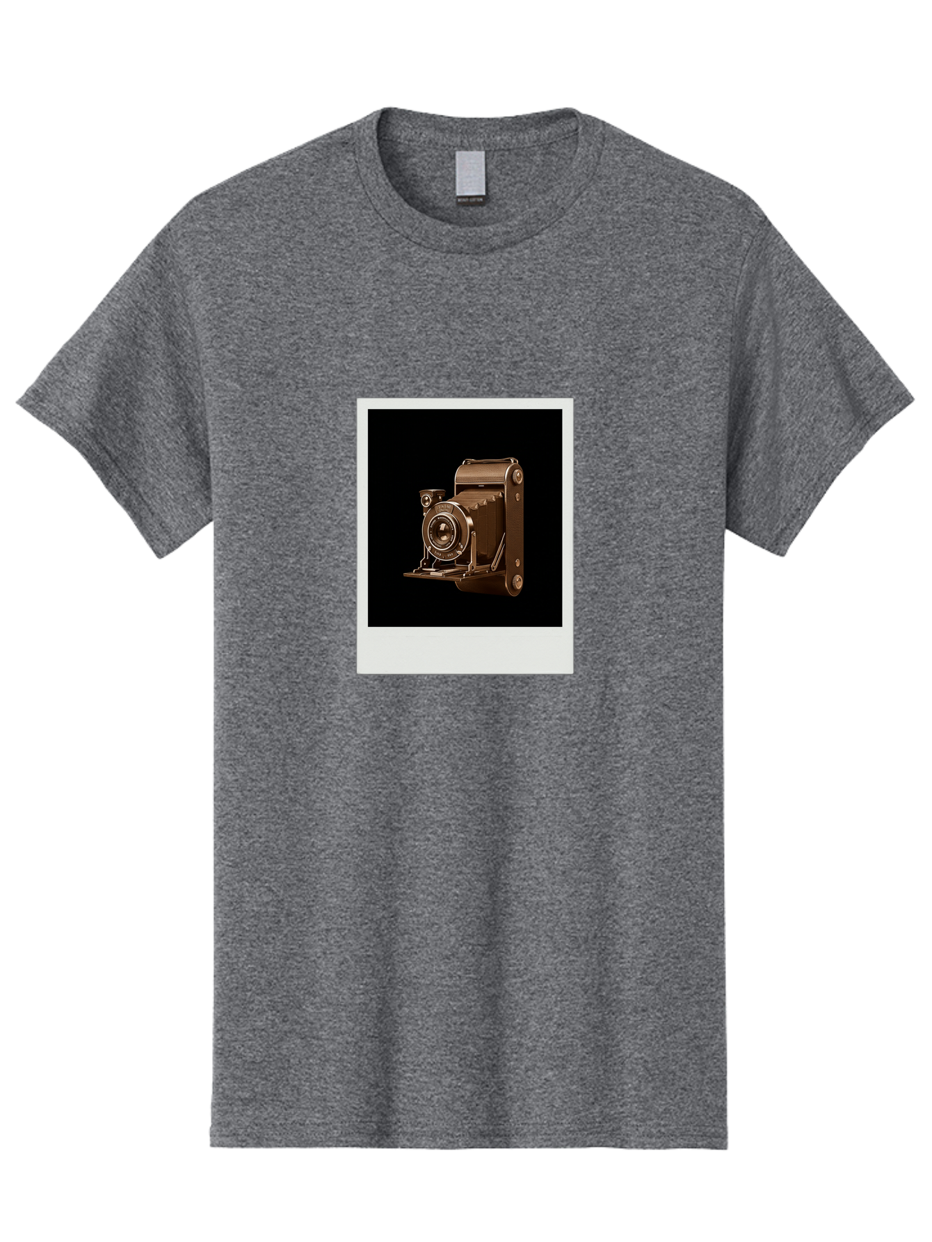 Polaroid-Camera-1 Men'S Graphic Tee, 100% Cotton, Comfortable Casual Summer Wear, Machine Washable, Vintage Camera, Old Photography Equipment, Retro Style, Antique Camera, Nostalgic Feel, Classic Design, Photography History, Instant Camera, Bae680