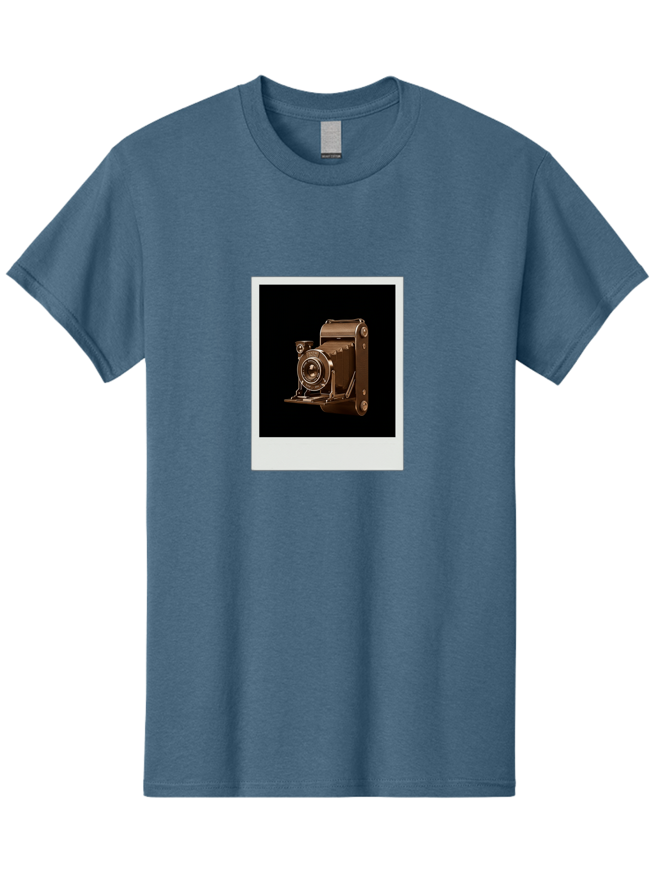 Polaroid-Camera-1 Men'S Graphic Tee, 100% Cotton, Comfortable Casual Summer Wear, Machine Washable, Vintage Camera, Old Photography Equipment, Retro Style, Antique Camera, Nostalgic Feel, Classic Design, Photography History, Instant Camera, Bae680
