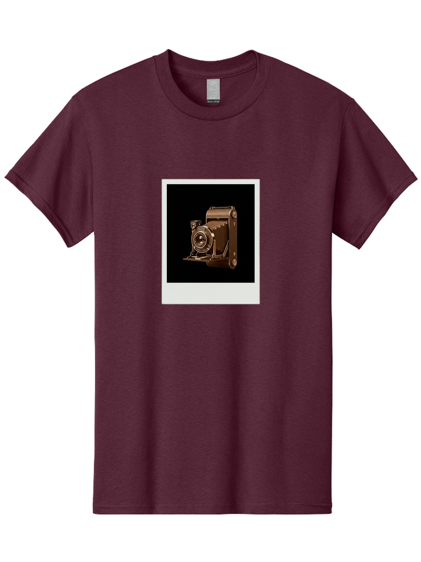 Polaroid-Camera-1 Men'S Graphic Tee, 100% Cotton, Comfortable Casual Summer Wear, Machine Washable, Vintage Camera, Old Photography Equipment, Retro Style, Antique Camera, Nostalgic Feel, Classic Design, Photography History, Instant Camera, Bae680