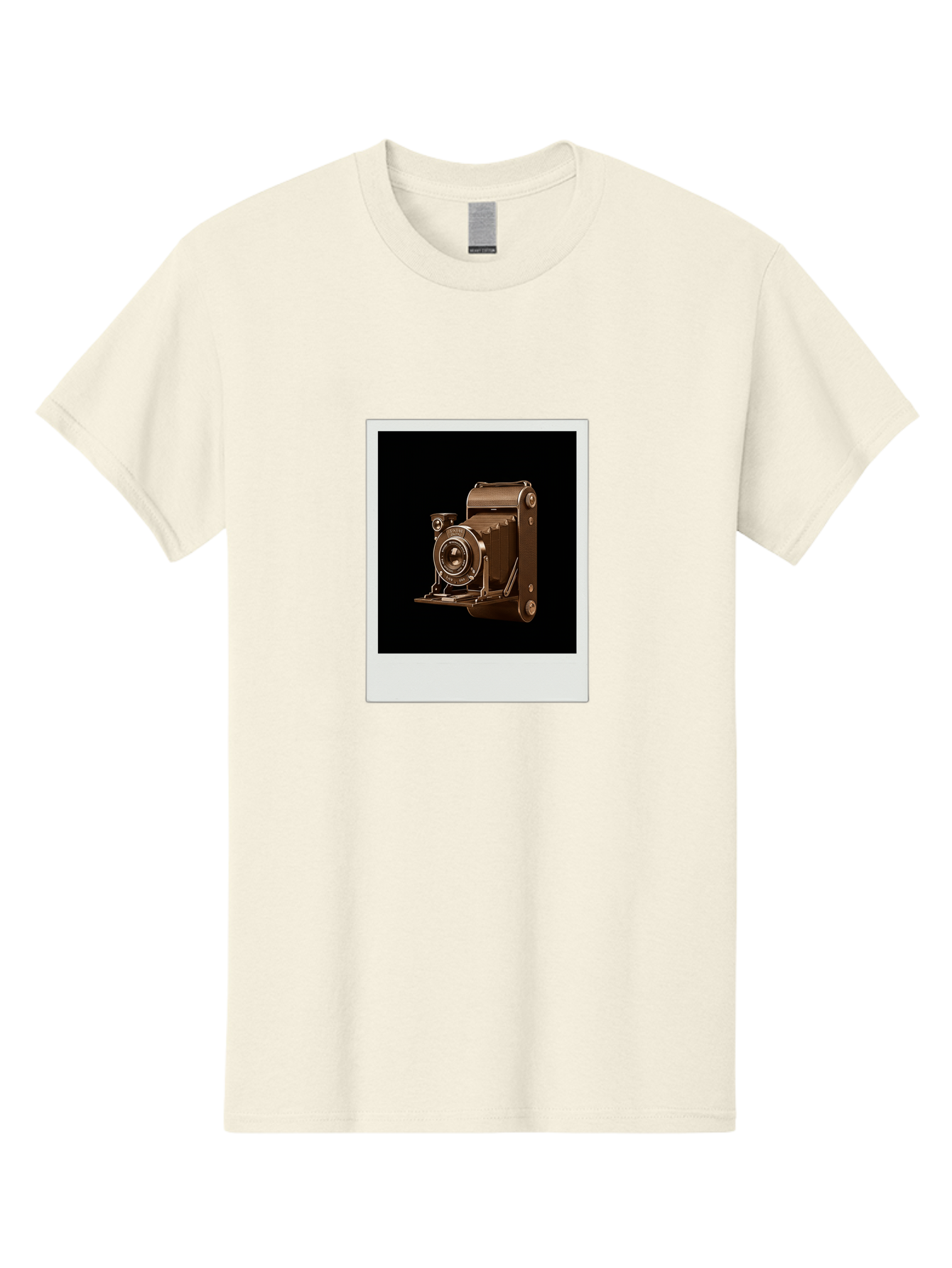Polaroid-Camera-1 Men'S Graphic Tee, 100% Cotton, Comfortable Casual Summer Wear, Machine Washable, Vintage Camera, Old Photography Equipment, Retro Style, Antique Camera, Nostalgic Feel, Classic Design, Photography History, Instant Camera, Bae680