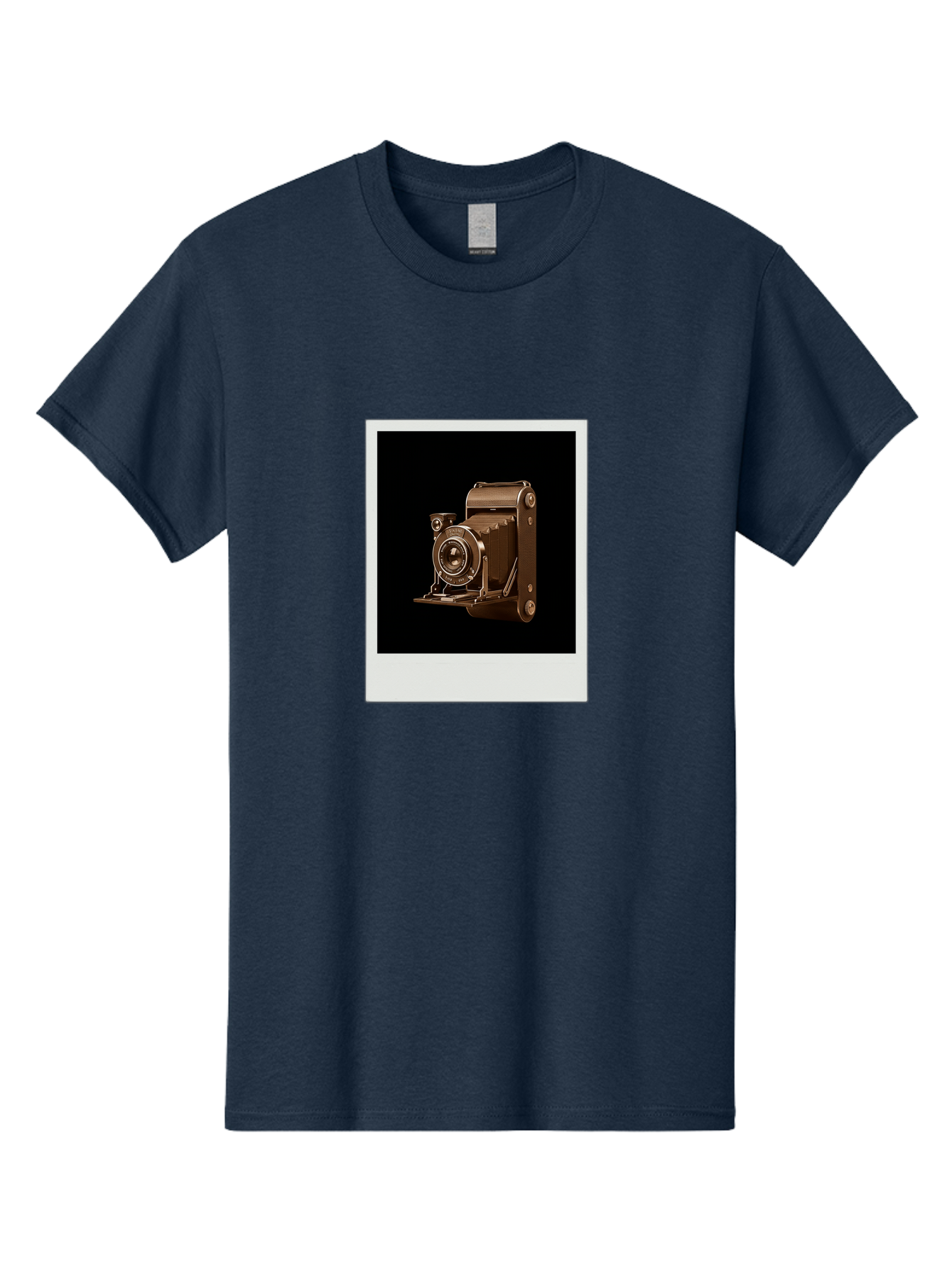 Polaroid-Camera-1 Men'S Graphic Tee, 100% Cotton, Comfortable Casual Summer Wear, Machine Washable, Vintage Camera, Old Photography Equipment, Retro Style, Antique Camera, Nostalgic Feel, Classic Design, Photography History, Instant Camera, Bae680