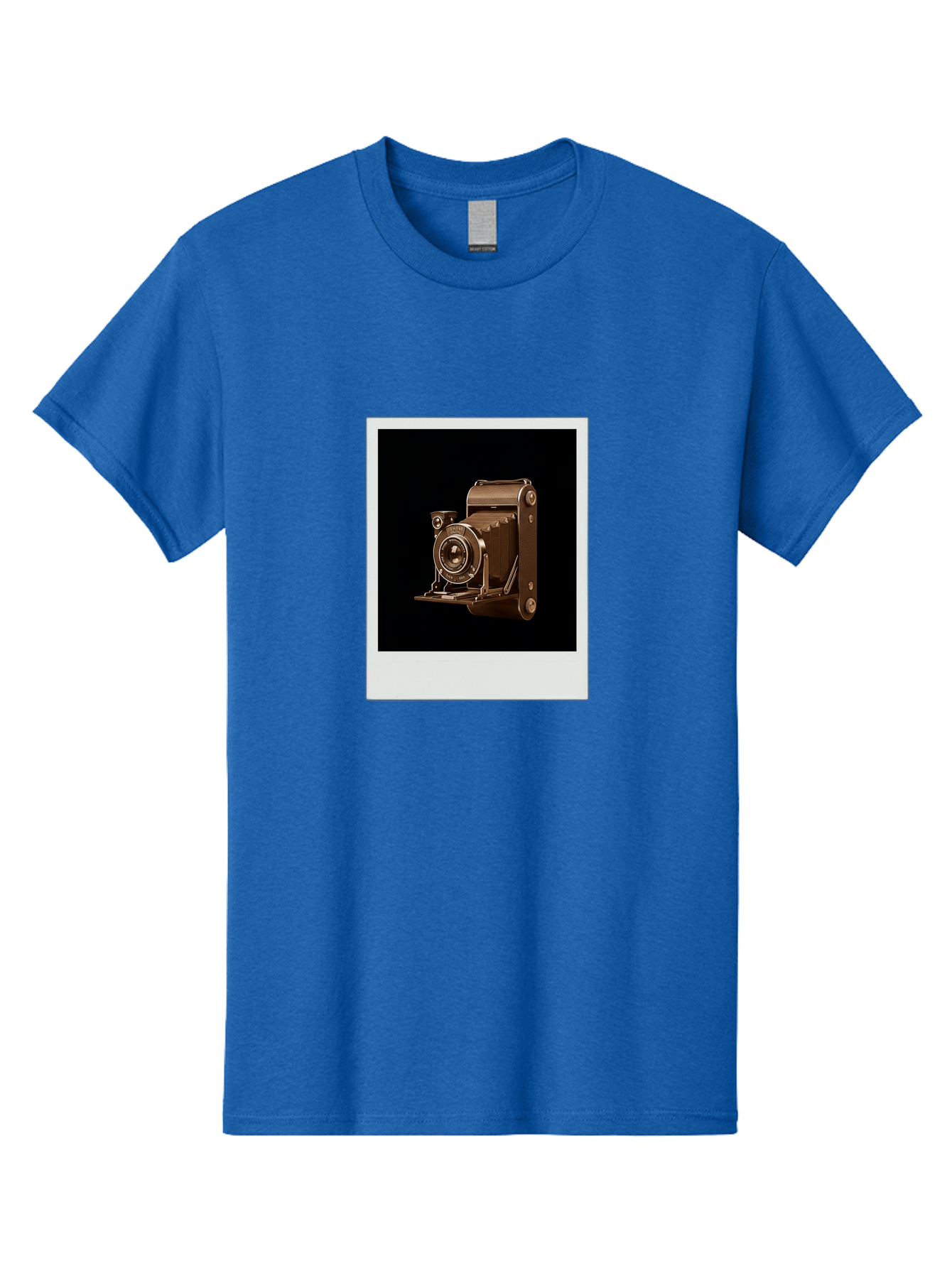 Polaroid-Camera-1 Men'S Graphic Tee, 100% Cotton, Comfortable Casual Summer Wear, Machine Washable, Vintage Camera, Old Photography Equipment, Retro Style, Antique Camera, Nostalgic Feel, Classic Design, Photography History, Instant Camera, Bae680