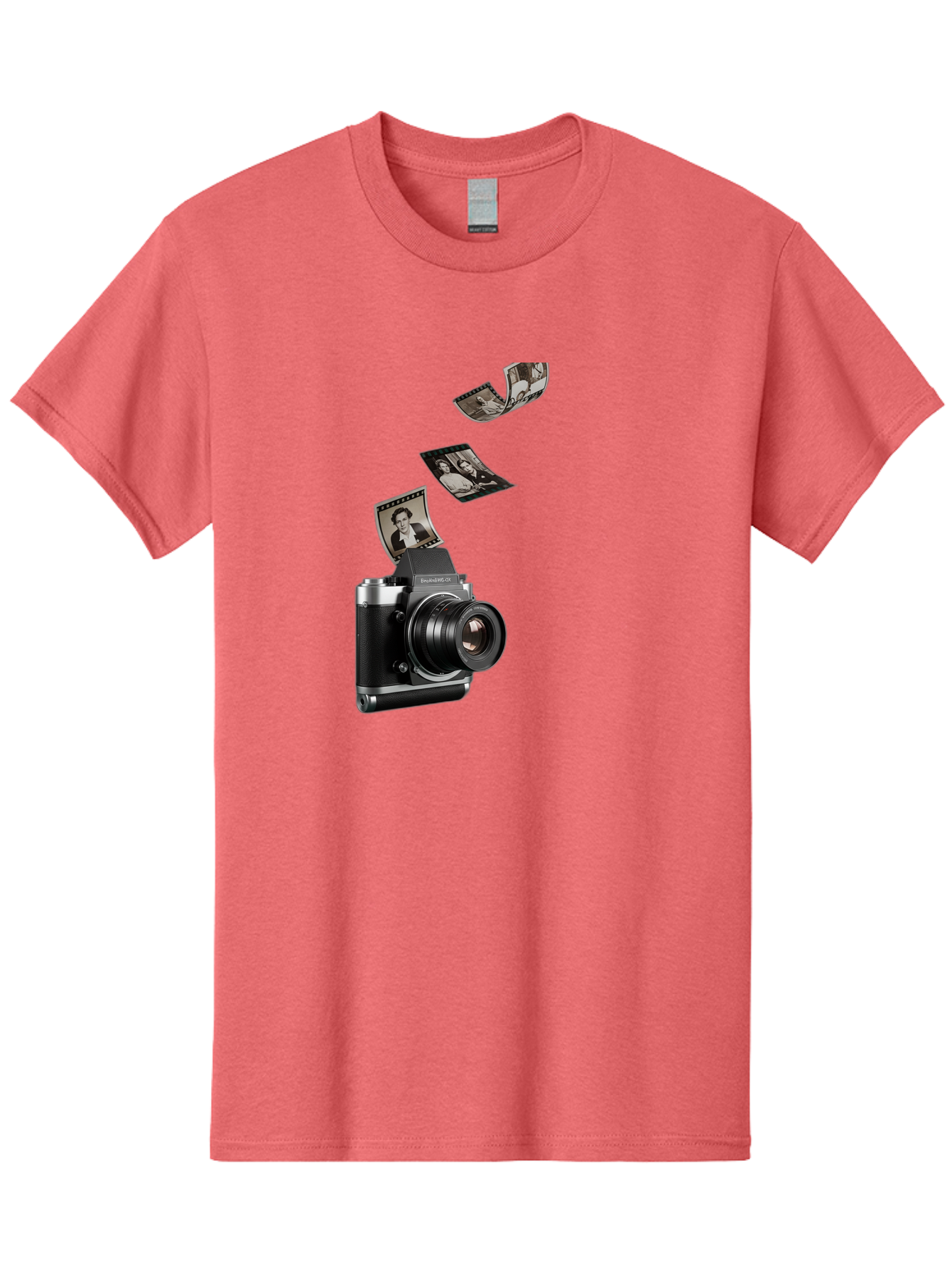 Polaroid-Camera-10 Men'S Graphic Tee, 100% Cotton, Comfortable Casual Summer Wear, Machine Washable, Sharedigital Camera, Black And Silver Camera, Polaroid Photographs, Black And White Portraits, Instant Photography, Camera Technology, Bae681