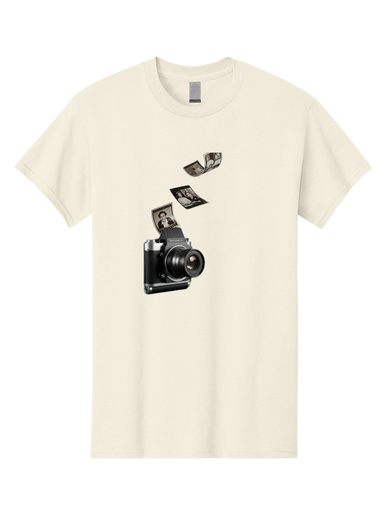 Polaroid-Camera-10 Men'S Graphic Tee, 100% Cotton, Comfortable Casual Summer Wear, Machine Washable, Sharedigital Camera, Black And Silver Camera, Polaroid Photographs, Black And White Portraits, Instant Photography, Camera Technology, Bae681