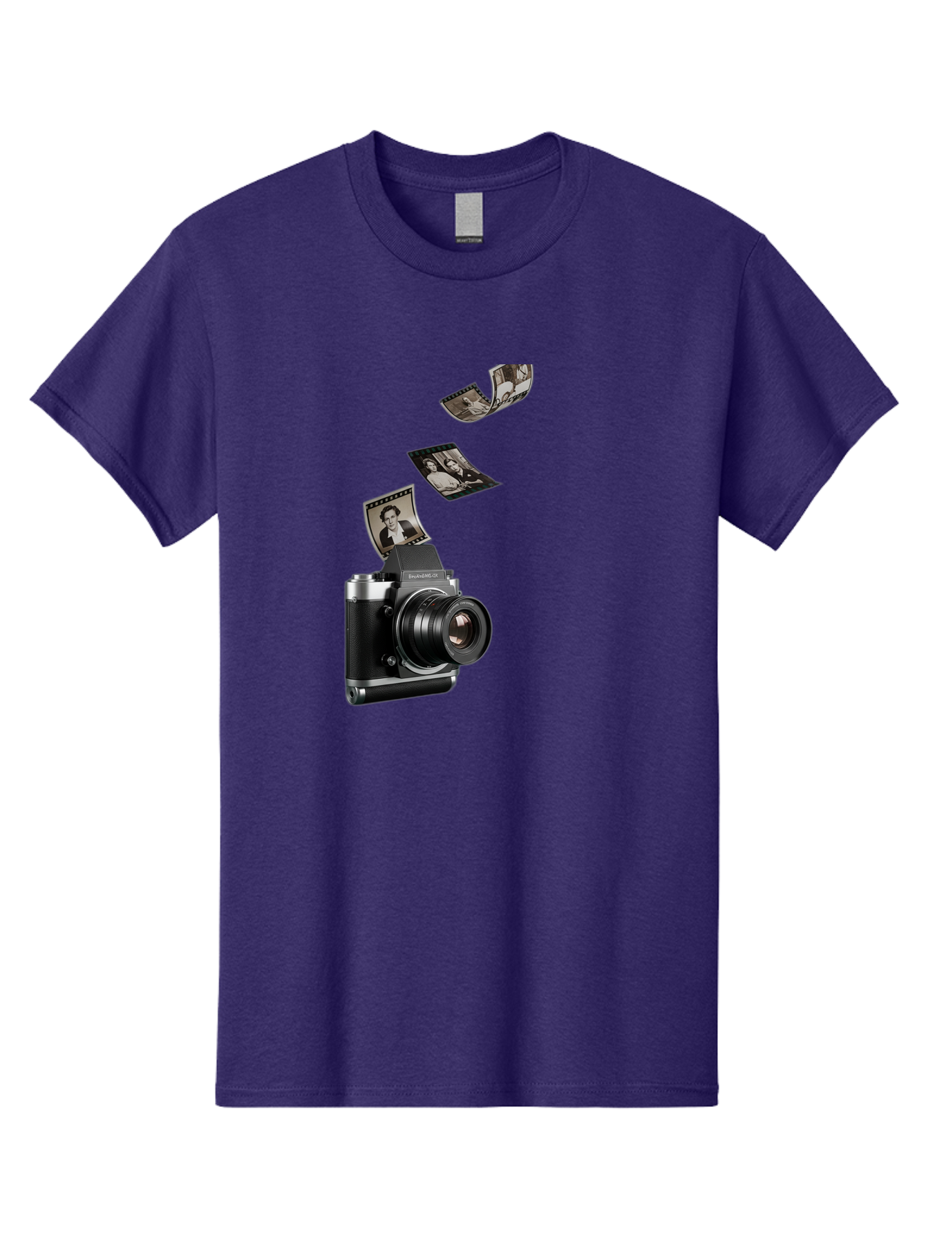 Polaroid-Camera-10 Men'S Graphic Tee, 100% Cotton, Comfortable Casual Summer Wear, Machine Washable, Sharedigital Camera, Black And Silver Camera, Polaroid Photographs, Black And White Portraits, Instant Photography, Camera Technology, Bae681