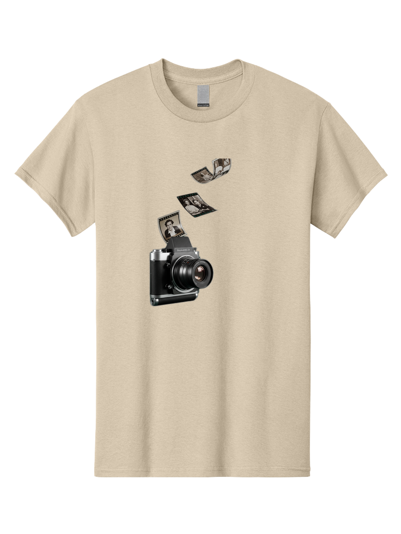 Polaroid-Camera-10 Men'S Graphic Tee, 100% Cotton, Comfortable Casual Summer Wear, Machine Washable, Sharedigital Camera, Black And Silver Camera, Polaroid Photographs, Black And White Portraits, Instant Photography, Camera Technology, Bae681