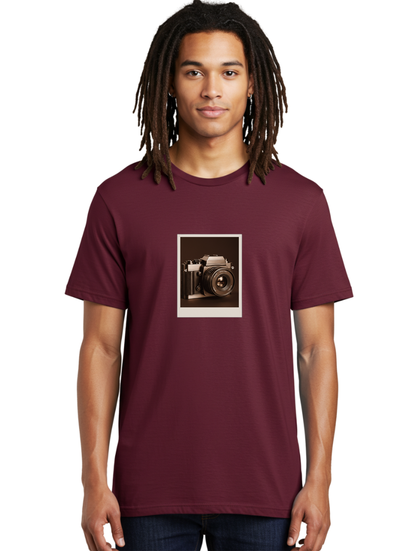 Polaroid-Camera-2 Men'S Graphic Tee, 100% Cotton, Comfortable Casual Summer Wear, Machine Washable, Vintage Camera, Polaroid Photo, Retro Style, Instant Camera, Classic Photography, Nostalgic, Film Camera, Photography Equipment Bae682