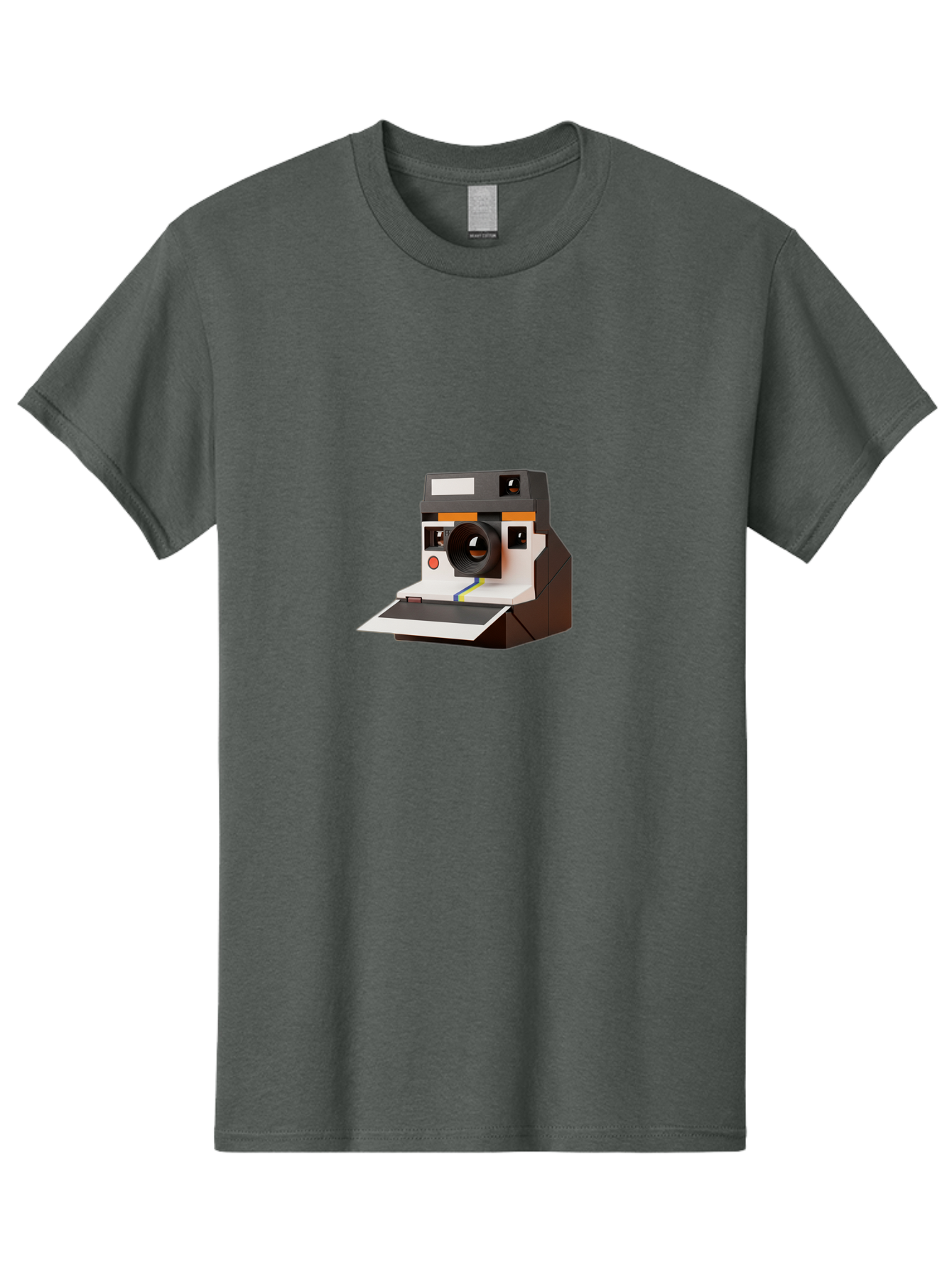 Polaroid-Camera-8 Men'S Graphic Tee, 100% Cotton, Comfortable Casual Summer Wear, Machine Washable, Vintage Camera, Instant Photography, Retro Technology, Analog Camera, Nostalgic Design, Photography Equipment, Classic Style Bae688