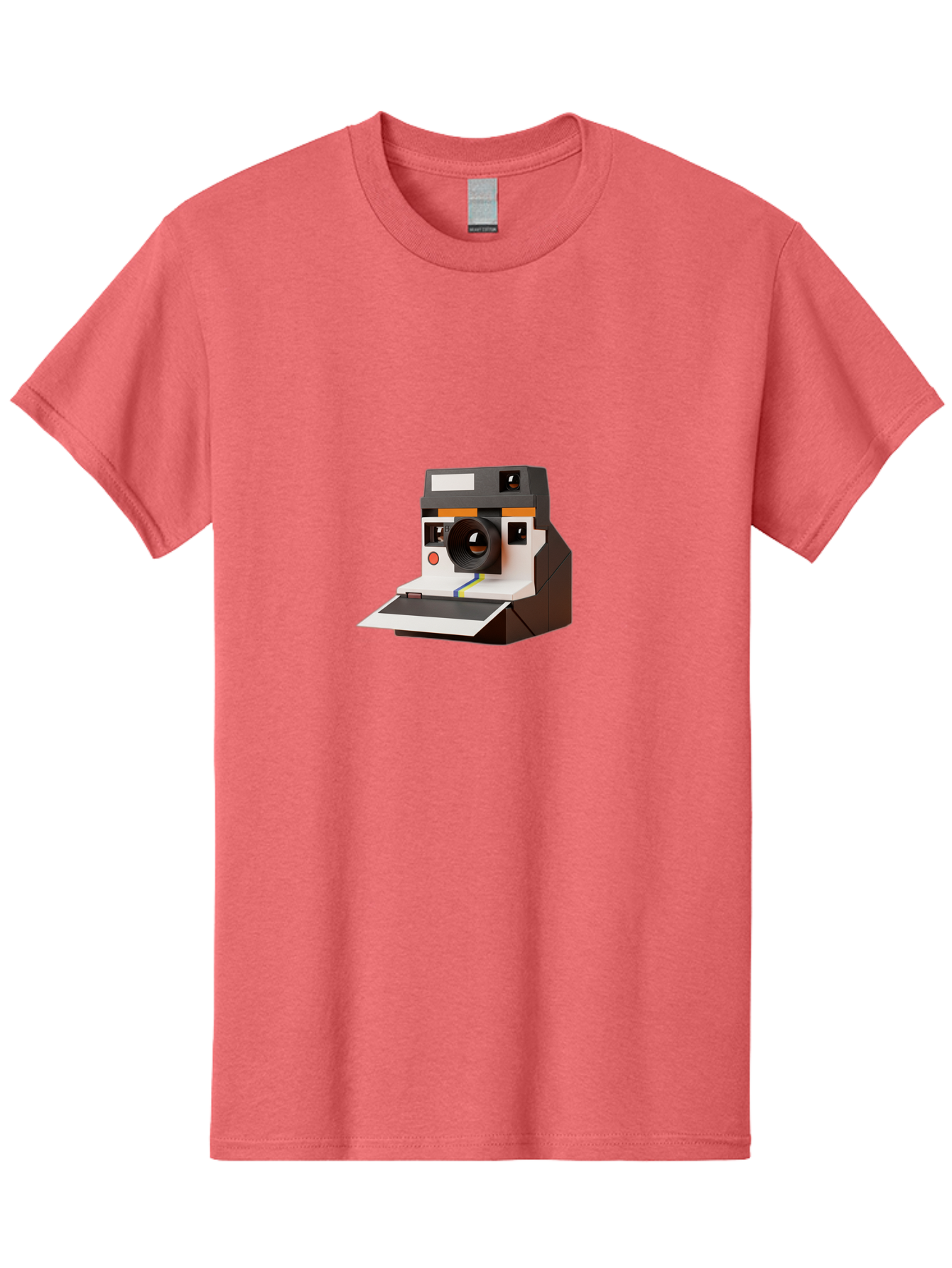 Polaroid-Camera-8 Men'S Graphic Tee, 100% Cotton, Comfortable Casual Summer Wear, Machine Washable, Vintage Camera, Instant Photography, Retro Technology, Analog Camera, Nostalgic Design, Photography Equipment, Classic Style Bae688