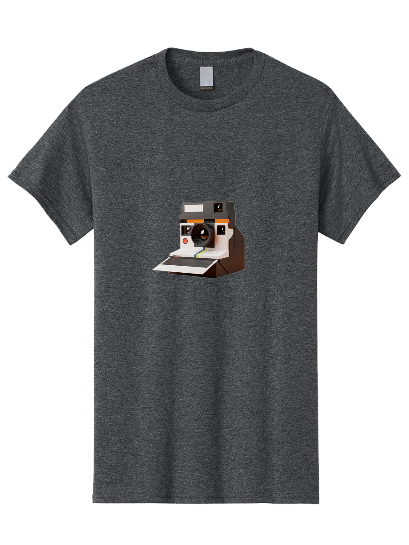 Polaroid-Camera-8 Men'S Graphic Tee, 100% Cotton, Comfortable Casual Summer Wear, Machine Washable, Vintage Camera, Instant Photography, Retro Technology, Analog Camera, Nostalgic Design, Photography Equipment, Classic Style Bae688