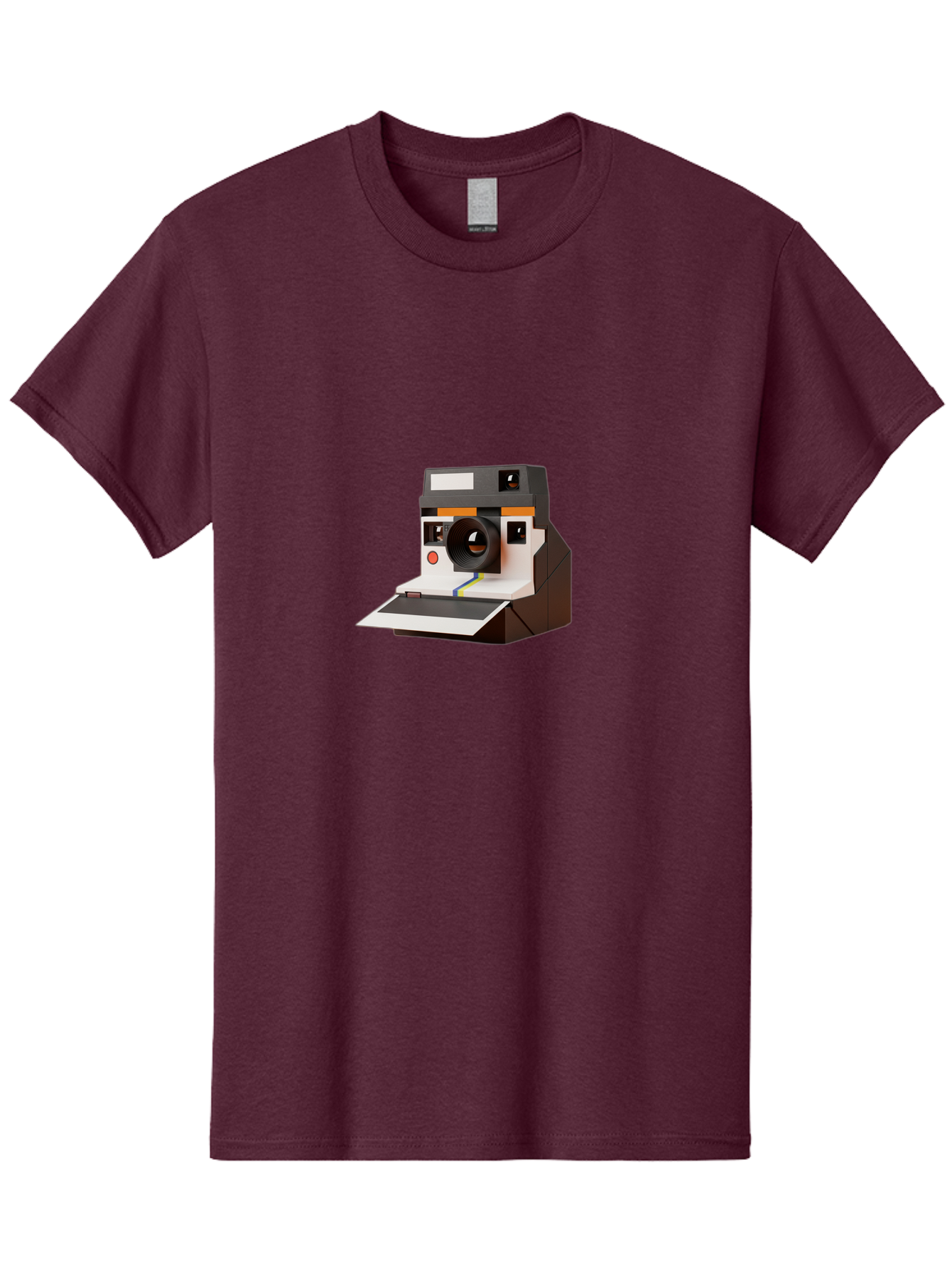Polaroid-Camera-8 Men'S Graphic Tee, 100% Cotton, Comfortable Casual Summer Wear, Machine Washable, Vintage Camera, Instant Photography, Retro Technology, Analog Camera, Nostalgic Design, Photography Equipment, Classic Style Bae688