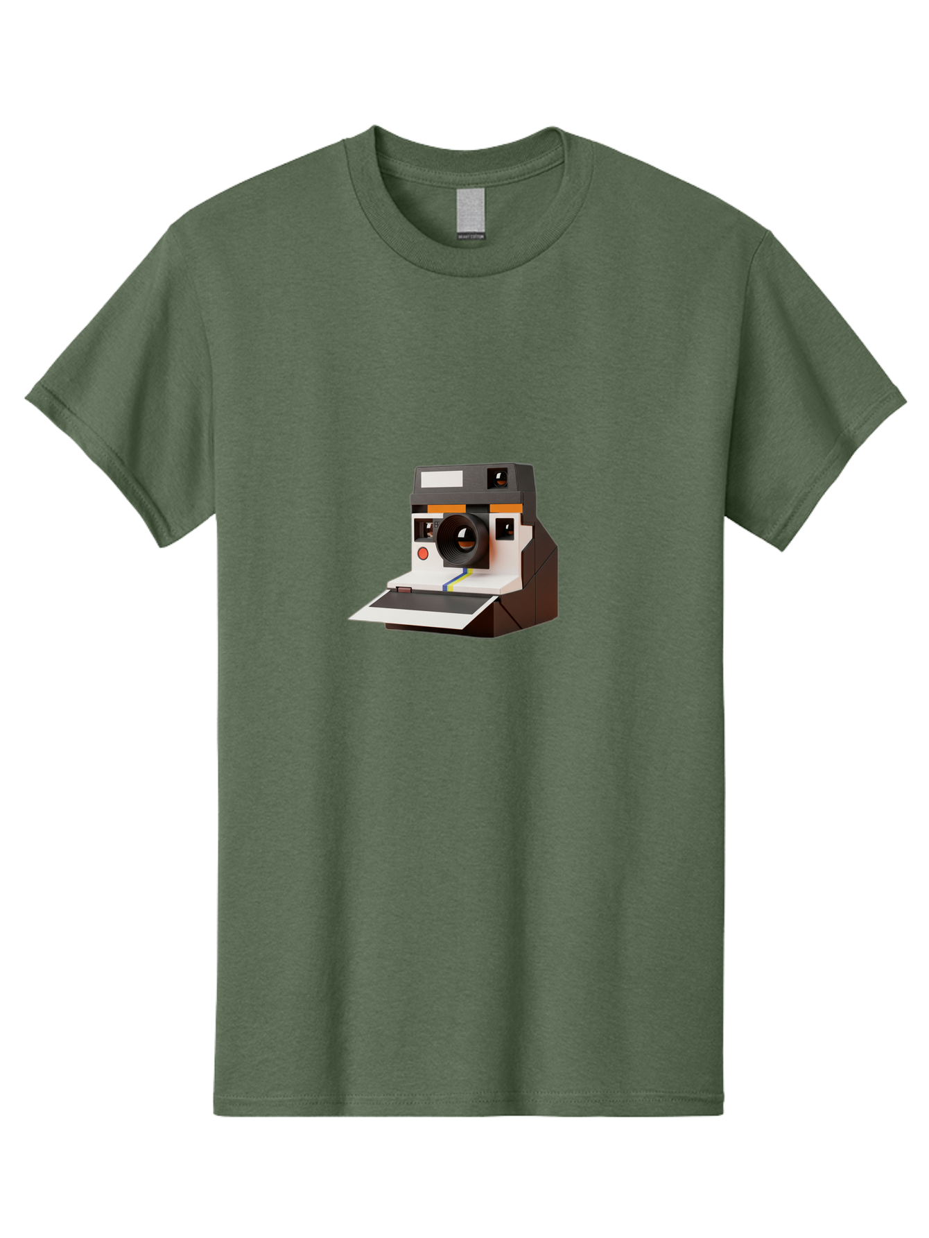 Polaroid-Camera-8 Men'S Graphic Tee, 100% Cotton, Comfortable Casual Summer Wear, Machine Washable, Vintage Camera, Instant Photography, Retro Technology, Analog Camera, Nostalgic Design, Photography Equipment, Classic Style Bae688