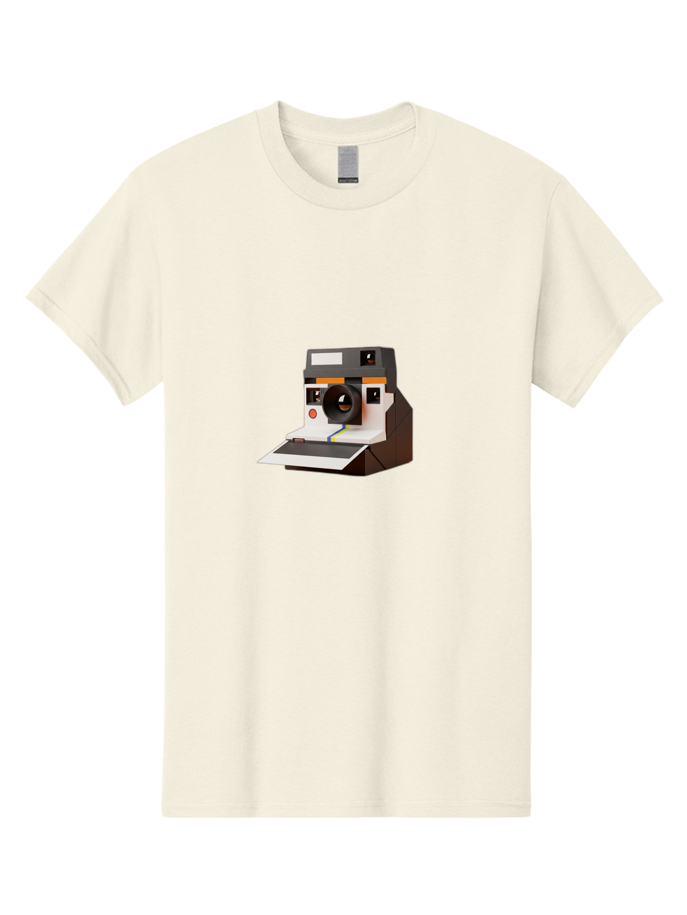 Polaroid-Camera-8 Men'S Graphic Tee, 100% Cotton, Comfortable Casual Summer Wear, Machine Washable, Vintage Camera, Instant Photography, Retro Technology, Analog Camera, Nostalgic Design, Photography Equipment, Classic Style Bae688